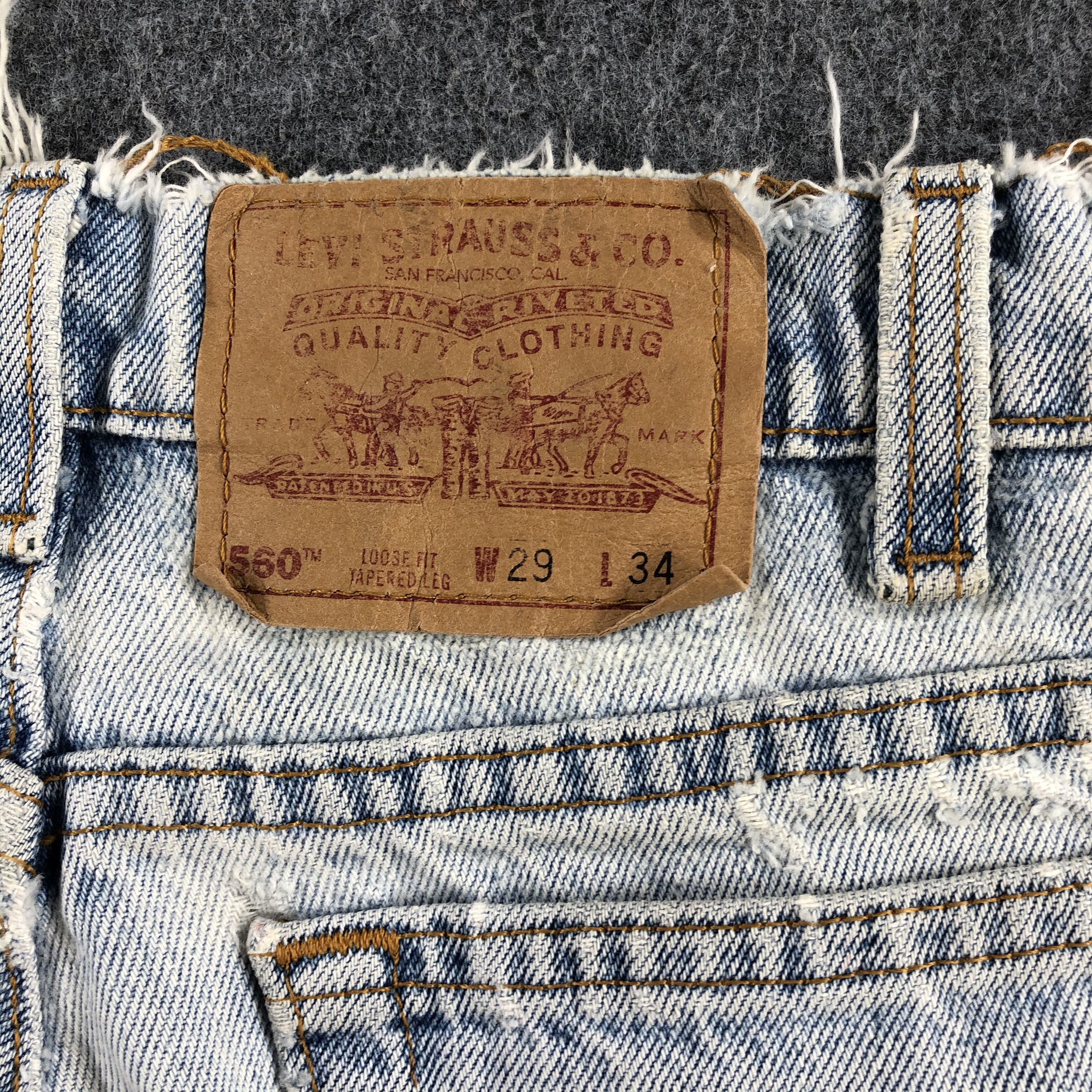 Levi's × Vintage 90s Vintage Light Wash Levis 560 Jeans-J1896 Size US 29 - 7 Thumbnail