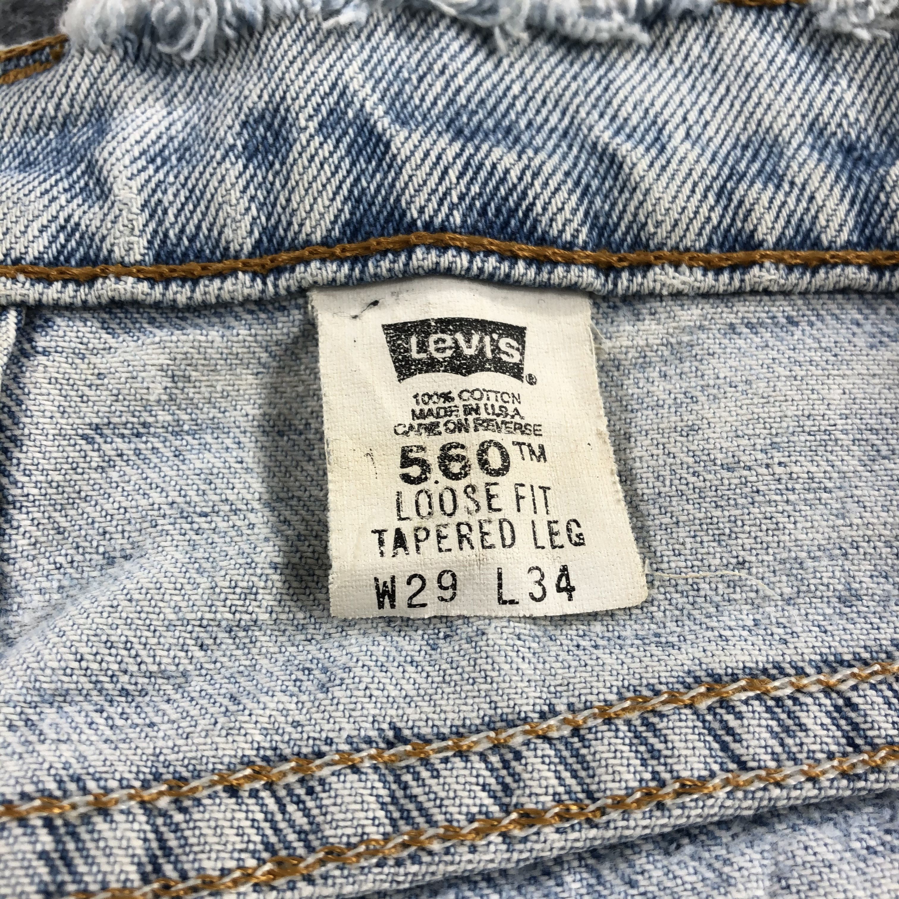 Levi's × Vintage 90s Vintage Light Wash Levis 560 Jeans-J1896 Size US 29 - 17 Thumbnail
