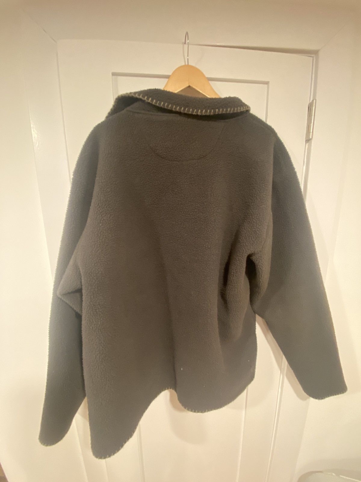 ジャケット・アウター Stussy Woodsy Blanket Stitch Fleece STUSSY / WOODSY BLANKET STITCH FLEECE / CHARCOA