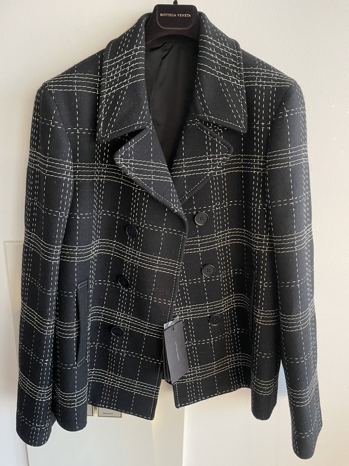 $8500 New Hand Made Bottega Super Runway Double Breast Coat