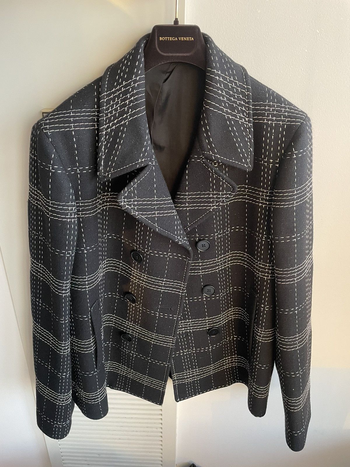 Bottega Veneta $8,500 New Hand Made Bottega Super Runway Double Breast Coat Size US XL / EU 56 / 4 - 14 Thumbnail