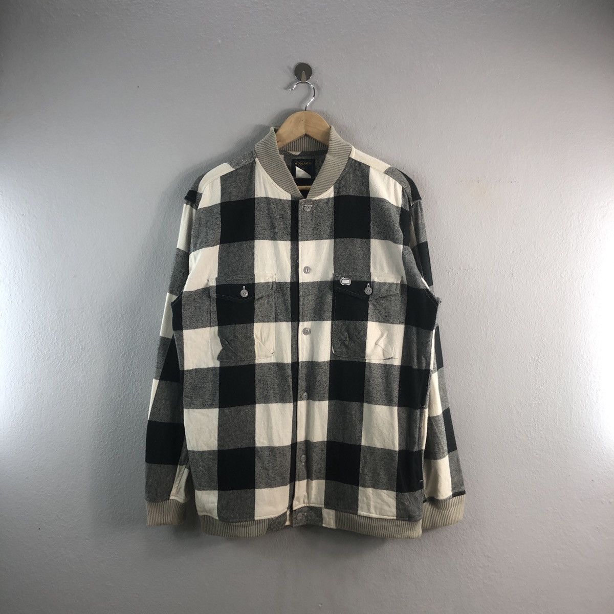 Woolrich Checkered Board Casual Menswear Style Jacket
