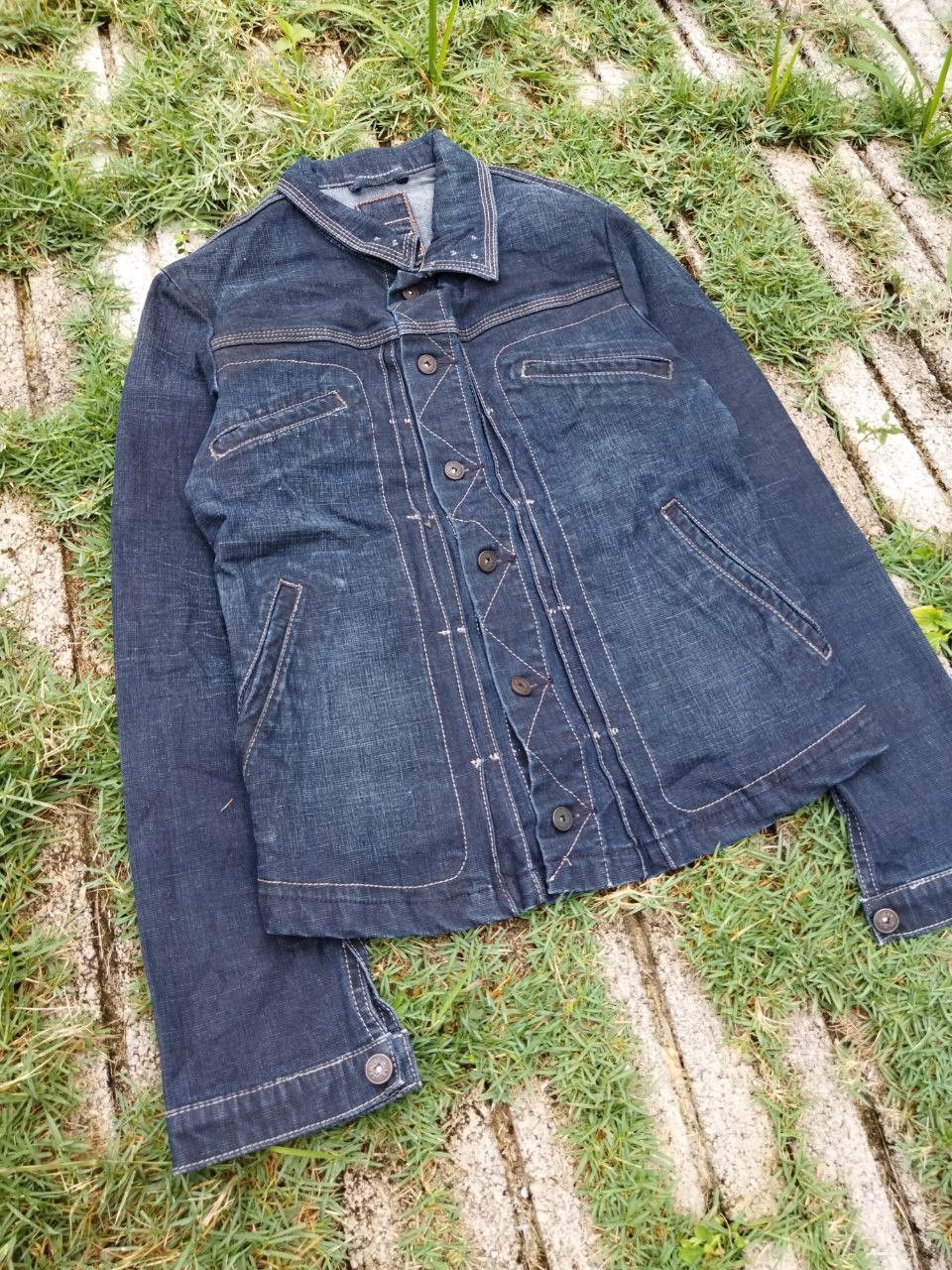 Marithe + Francois Girbaud Japanese Marithe Francois Girbaud Denim Jacket Size S / US 4 / IT 40 - 3 Thumbnail