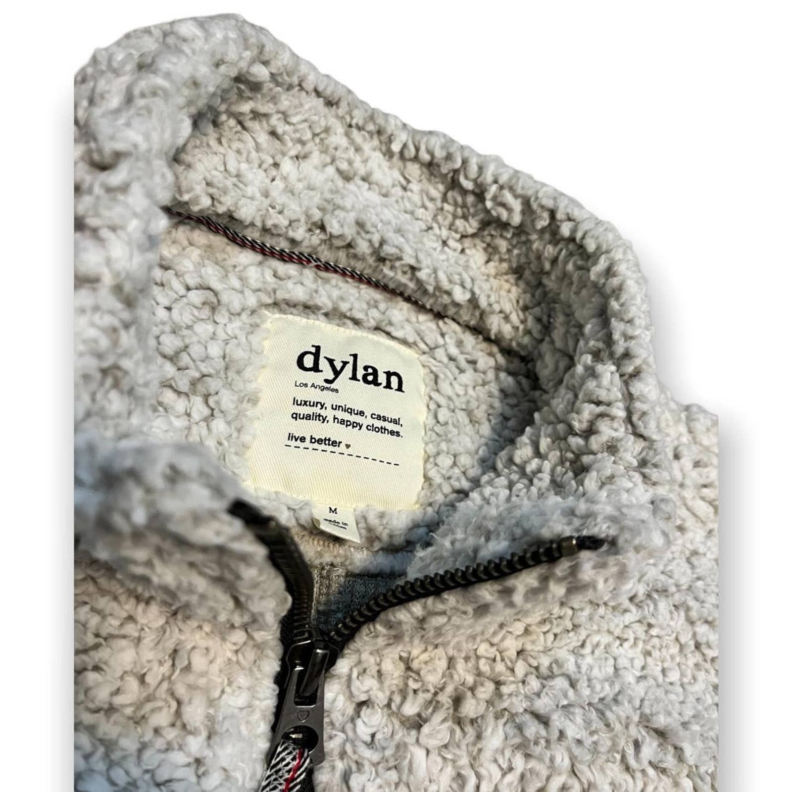 dylan Dylan Los Angeles Luxury Dream Sherpa Fleece Designer Jacket Size M / US 6-8 / IT 42-44 - 4 Thumbnail