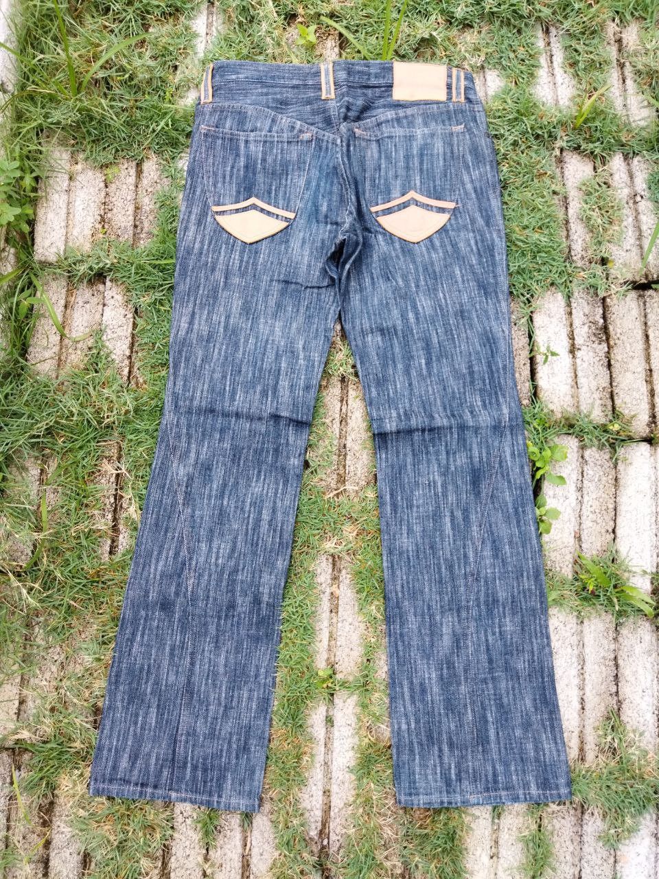 Nicole Club Japanese Nicole Club For Men Leather+Denim Jeans Size US 32 / EU 48 - 8 Thumbnail