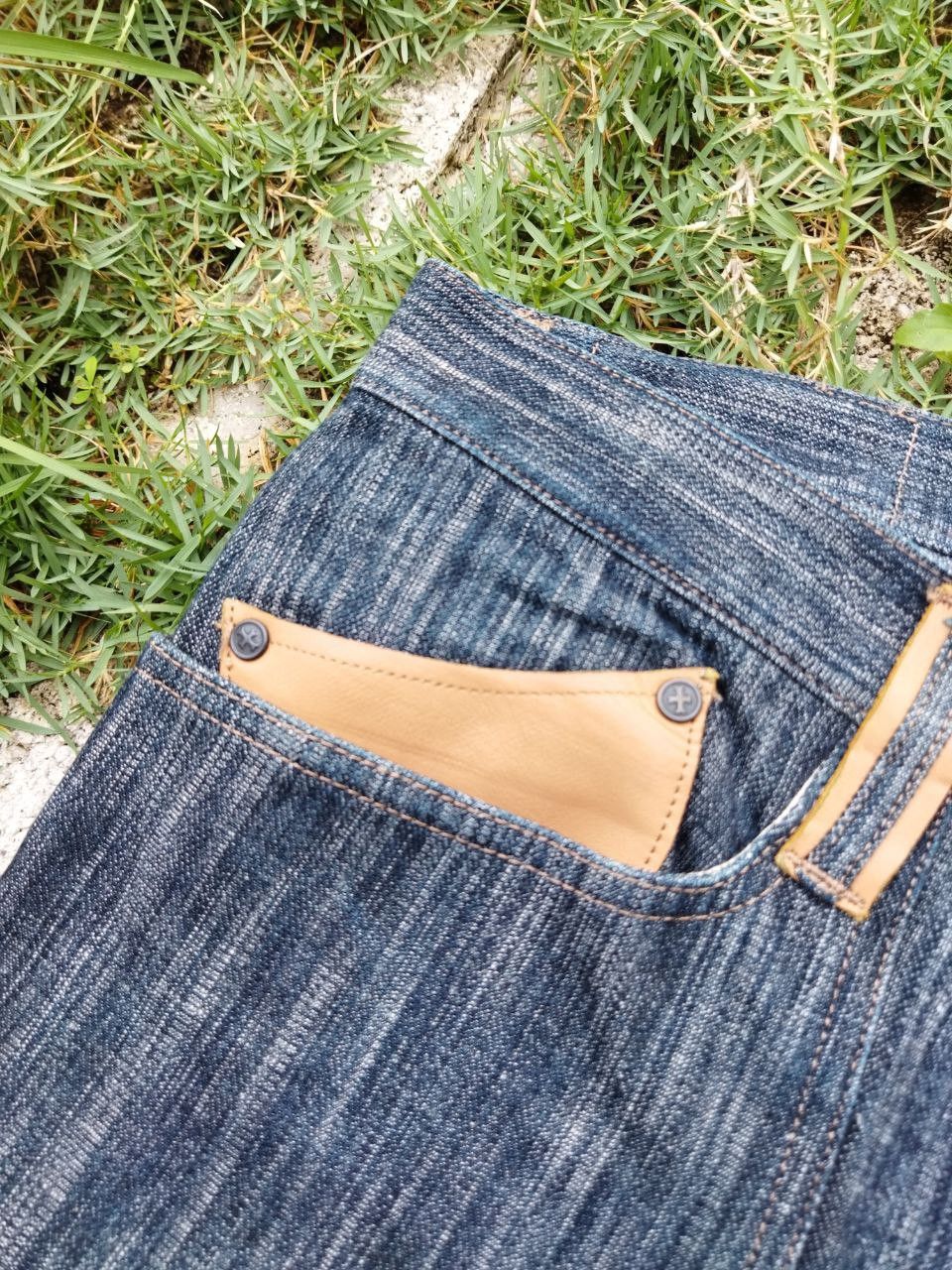 Nicole Club Japanese Nicole Club For Men Leather+Denim Jeans Size US 32 / EU 48 - 6 Thumbnail