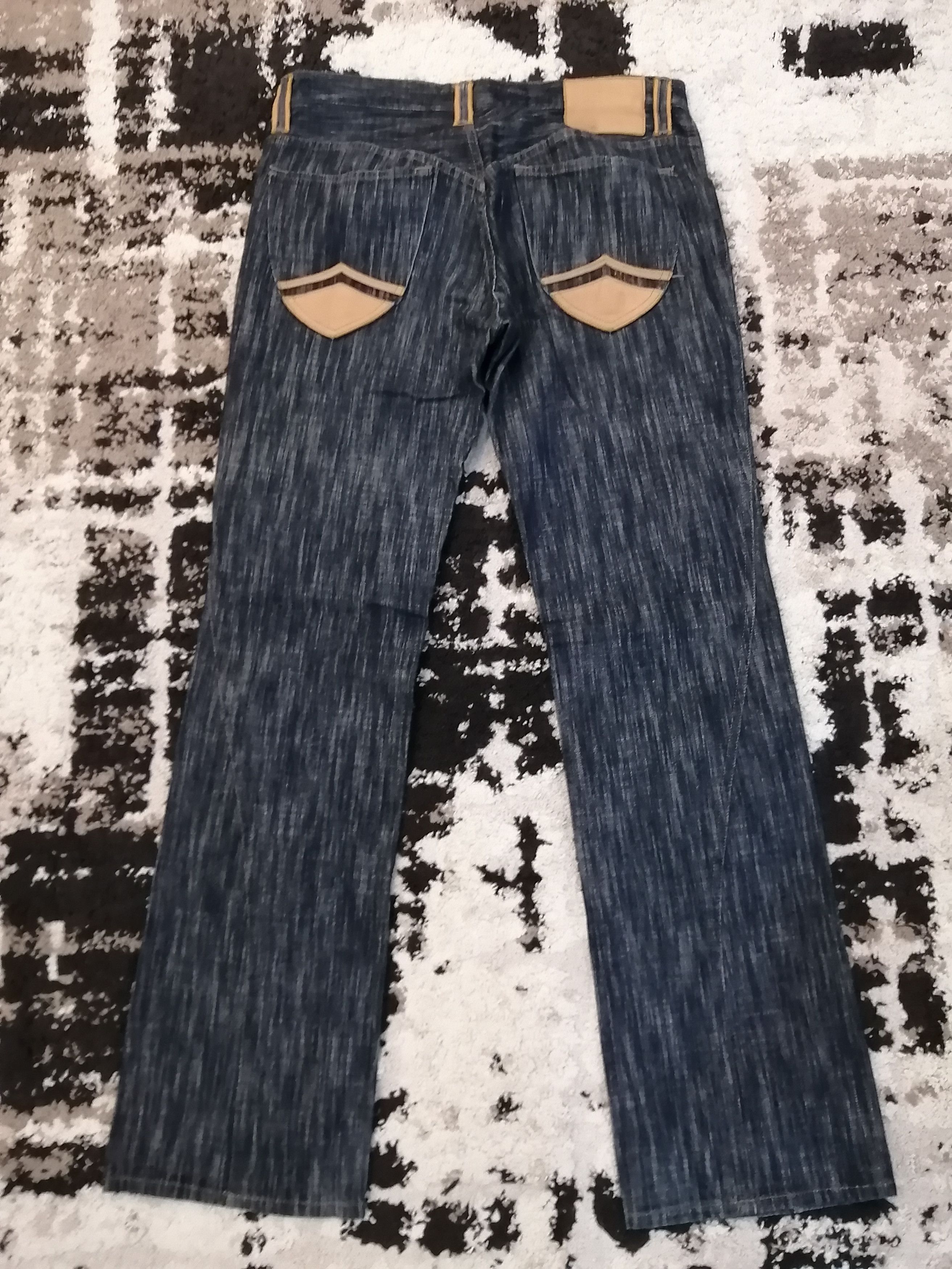 Nicole Club Japanese Nicole Club For Men Leather+Denim Jeans Size US 32 / EU 48 - 21 Thumbnail
