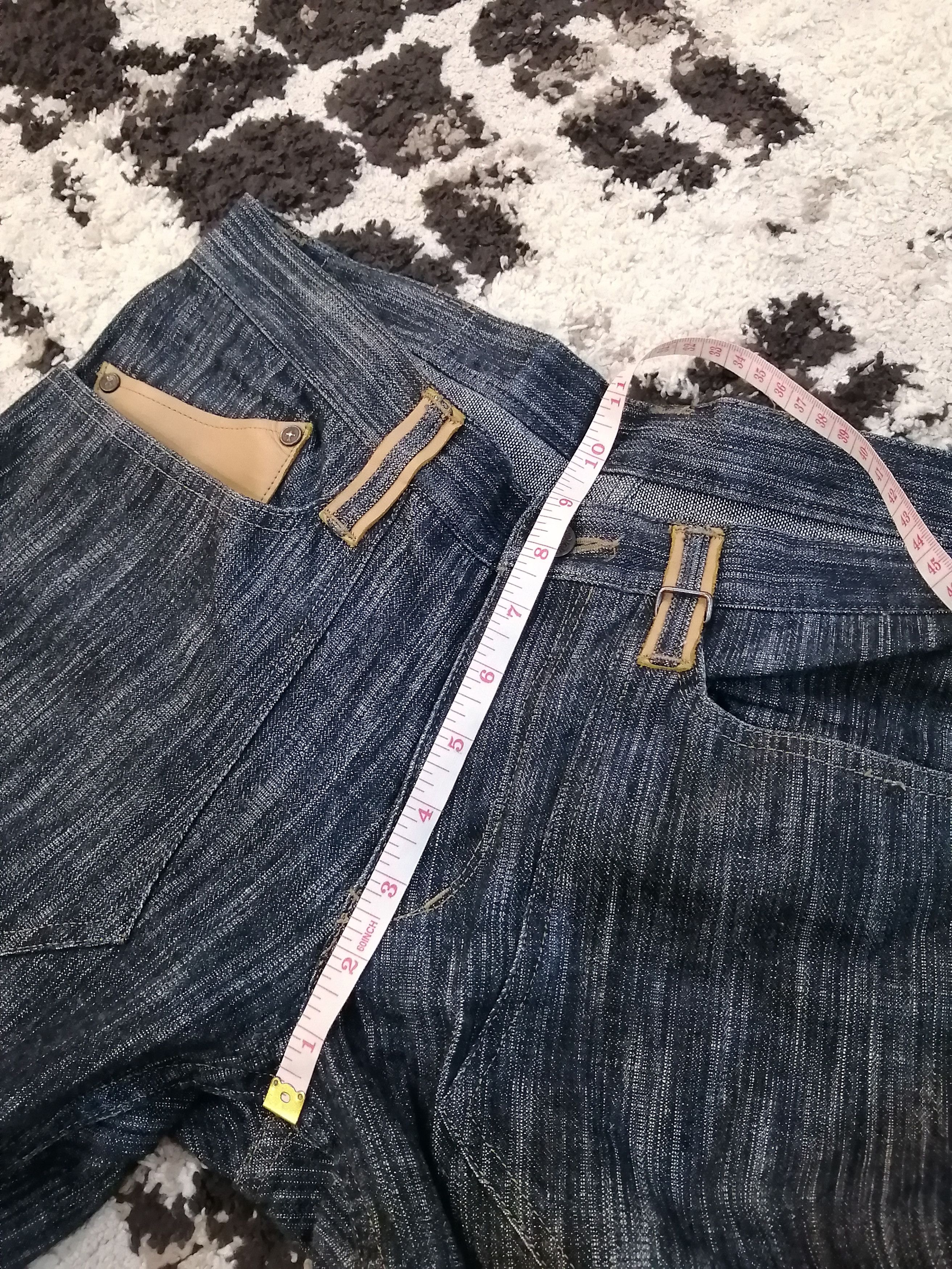 Nicole Club Japanese Nicole Club For Men Leather+Denim Jeans Size US 32 / EU 48 - 15 Thumbnail