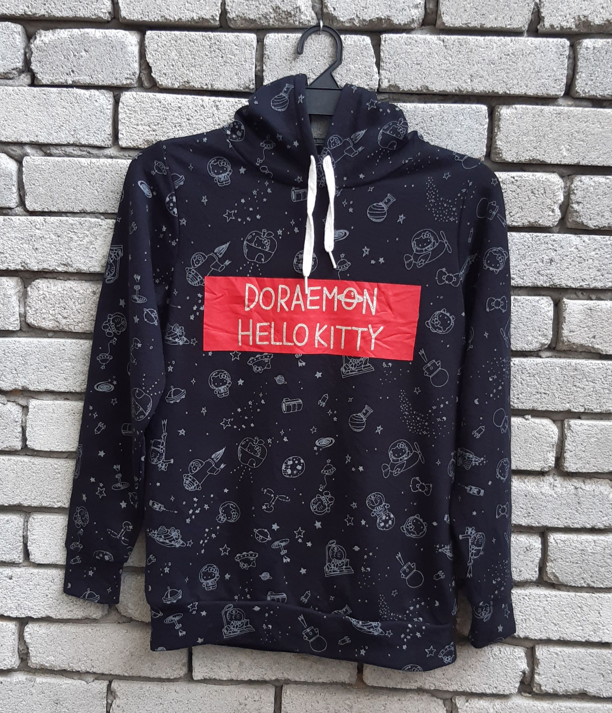 Anime × Cartoon Network × Japanese Brand Rare!!! Hello Kitty x Doraemon full print hoodie Size US M / EU 48-50 / 2 - 1 Thumbnail
