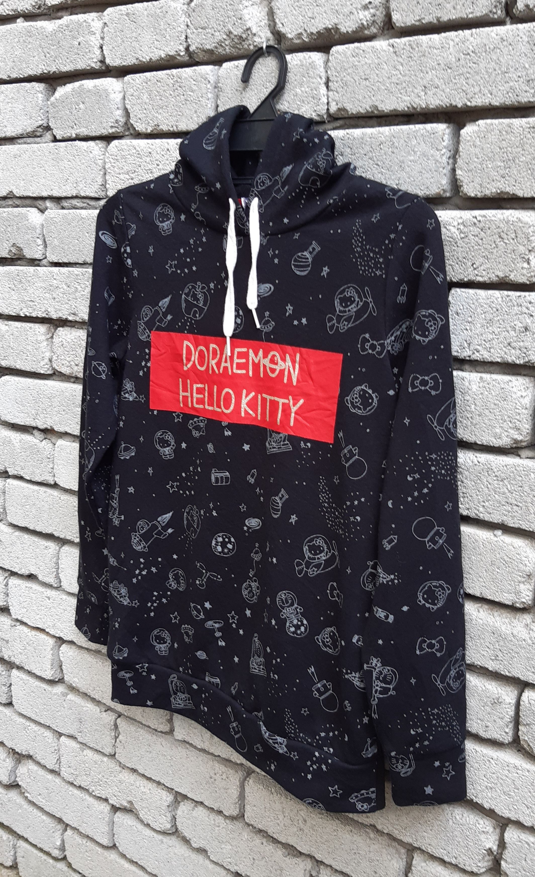 Anime × Cartoon Network × Japanese Brand Rare!!! Hello Kitty x Doraemon full print hoodie Size US M / EU 48-50 / 2 - 3 Thumbnail