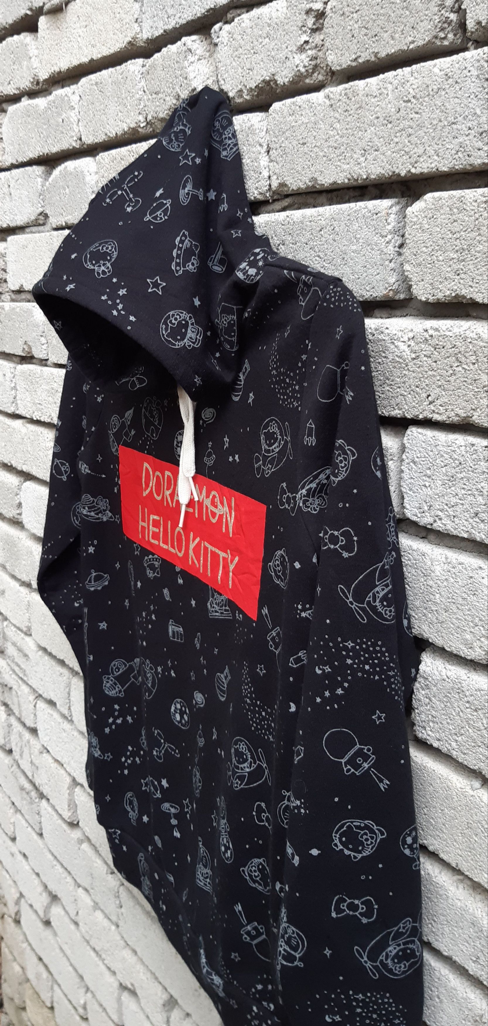 Anime × Cartoon Network × Japanese Brand Rare!!! Hello Kitty x Doraemon full print hoodie Size US M / EU 48-50 / 2 - 8 Thumbnail