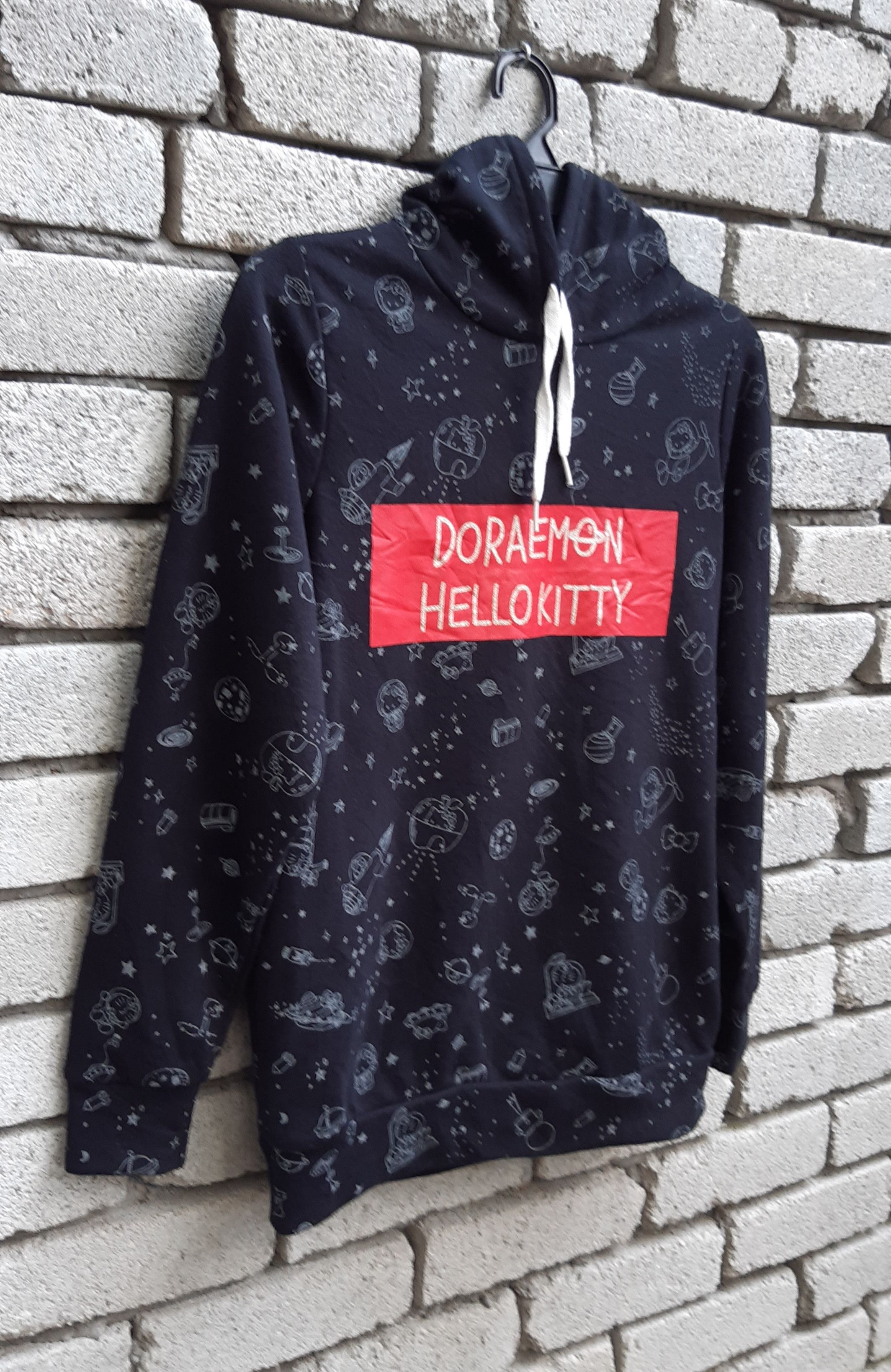 Anime × Cartoon Network × Japanese Brand Rare!!! Hello Kitty x Doraemon full print hoodie Size US M / EU 48-50 / 2 - 2 Thumbnail