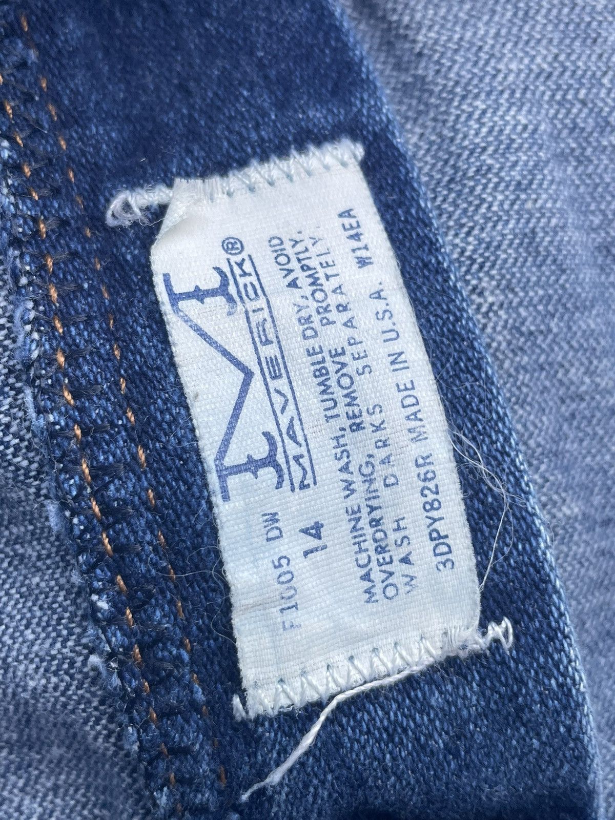 Wrangler Vintage Maverick Blue Bell Denim Size US 30 / EU 46 - 11 Thumbnail