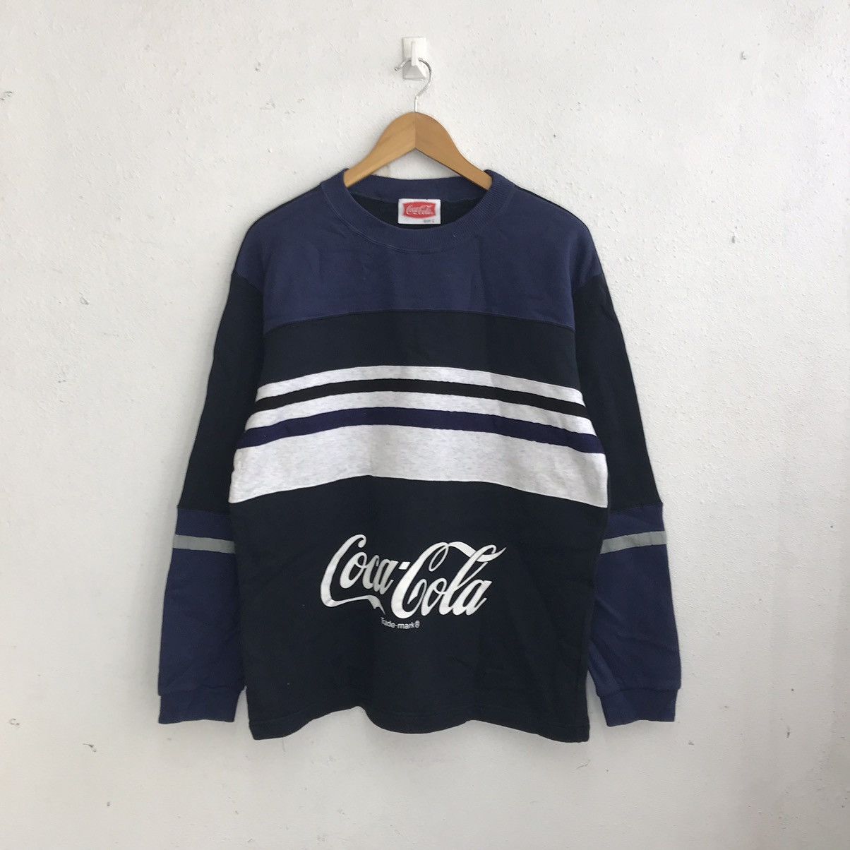 Vintage Coca Cola Sweatshirt Pullover Sweater Big Spellout