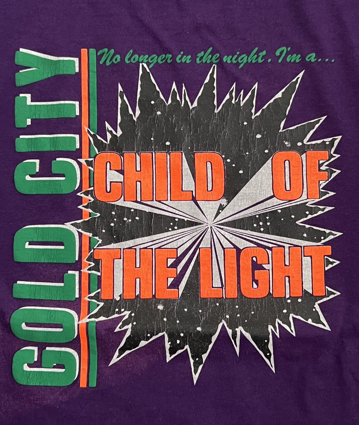 Vintage 1994 Single Stitch Child Of The Light Purple Vintage Tee Size US XL / EU 56 / 4 - 3 Thumbnail
