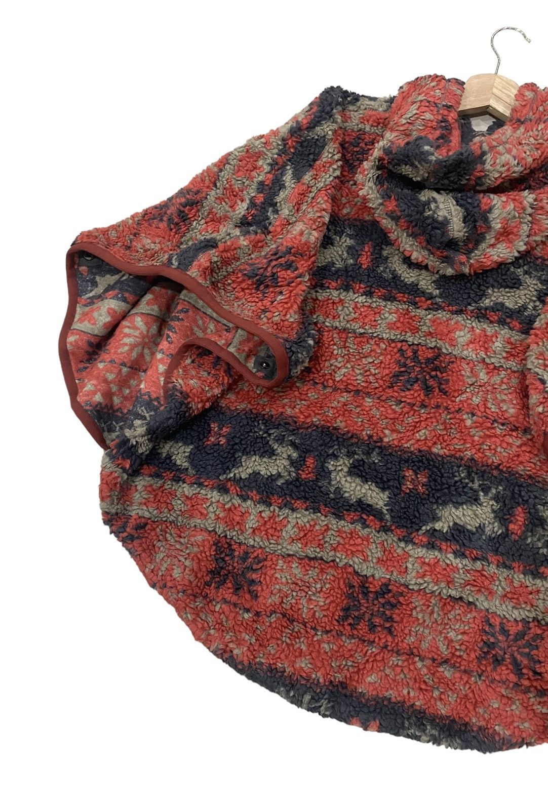 Native 🌟 MANASTASH DEER PRINTS WOOL PONCHOS HOODIE Size US M / EU 48-50 / 2 - 12 Thumbnail