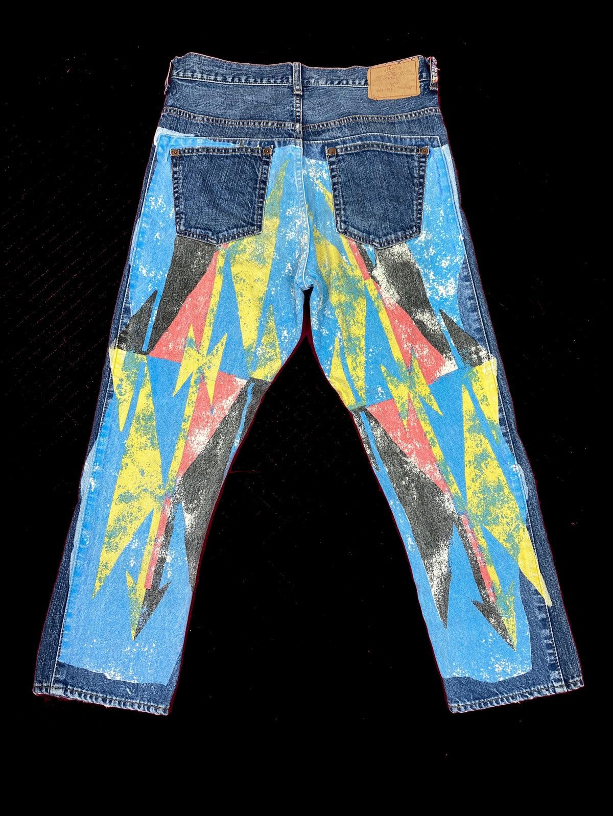 Japanese Brand Rna Printed Denim Jeans S056