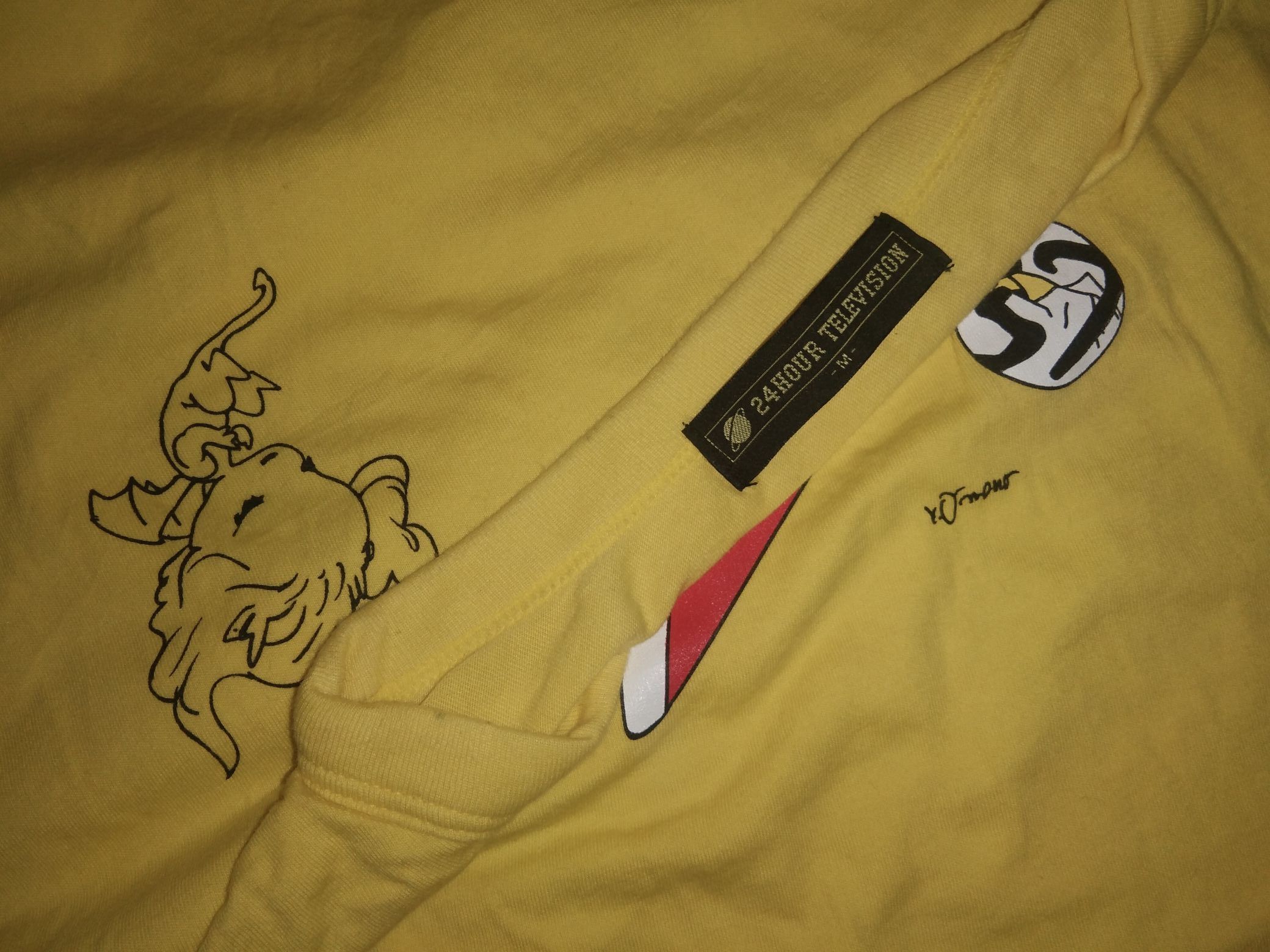 Japanese Brand VTG 2000s 24h TV x Yoshitaka Amano tshirt artist angel cupid Size US M / EU 48-50 / 2 - 3 Thumbnail