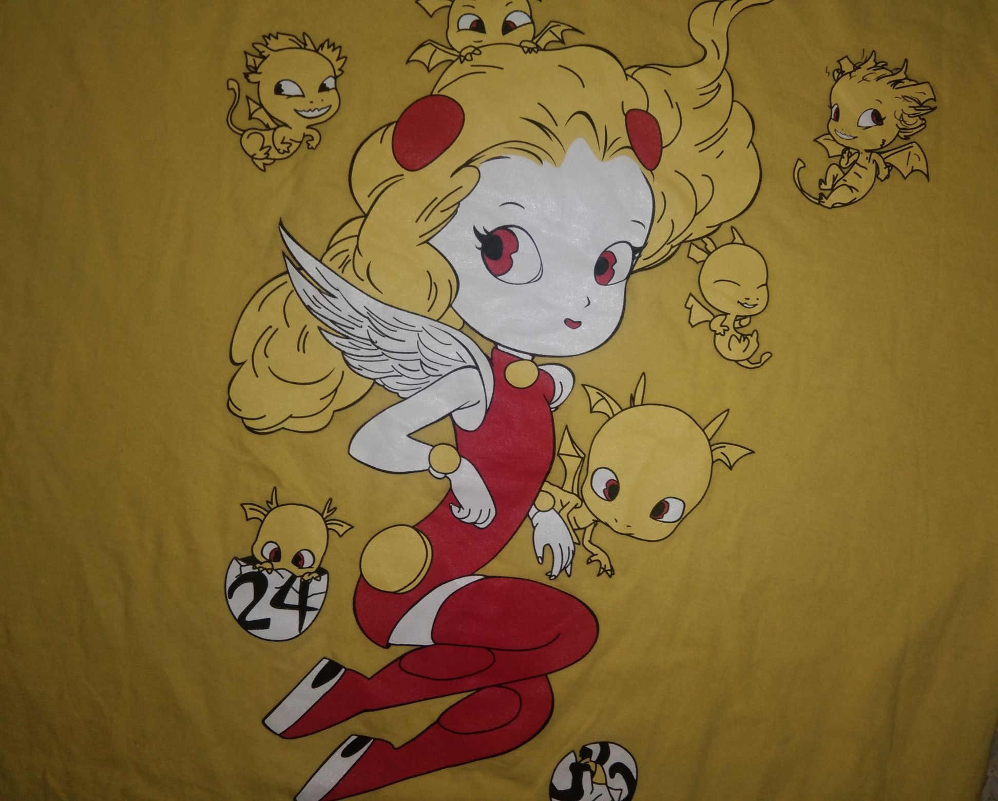 Japanese Brand VTG 2000s 24h TV x Yoshitaka Amano tshirt artist angel cupid Size US M / EU 48-50 / 2 - 2 Thumbnail