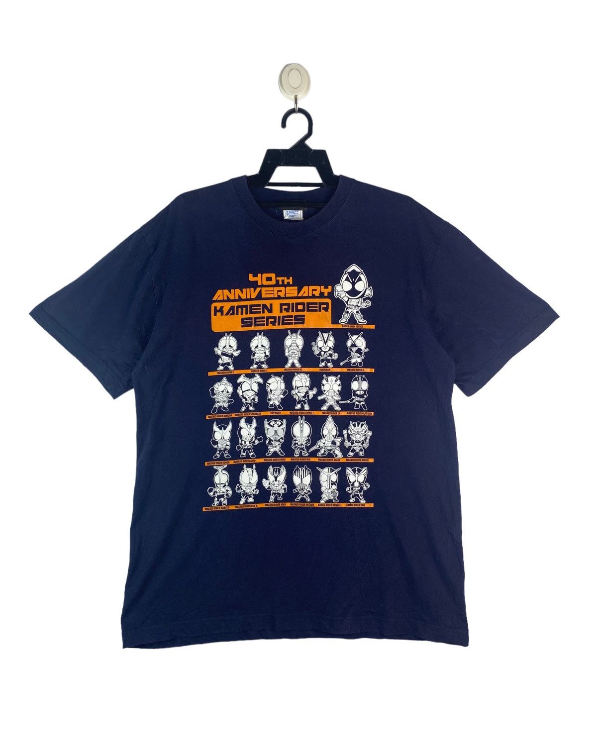 image of Anima x Vintage VTG 90's Kamen Rider Series 40Th Anniversary Shirt in Black, Men's (Size XL)