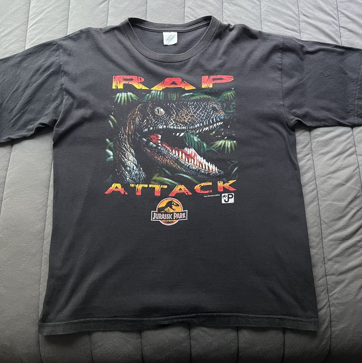 1993 Jurassic Park Rap Attack Tee