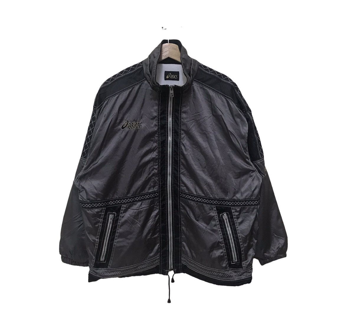 Asics × Japanese Brand × Vintage Vintage Japanese Asics Sportswear Zipper Jacket Size US L / EU 52-54 / 3 - 1 Thumbnail