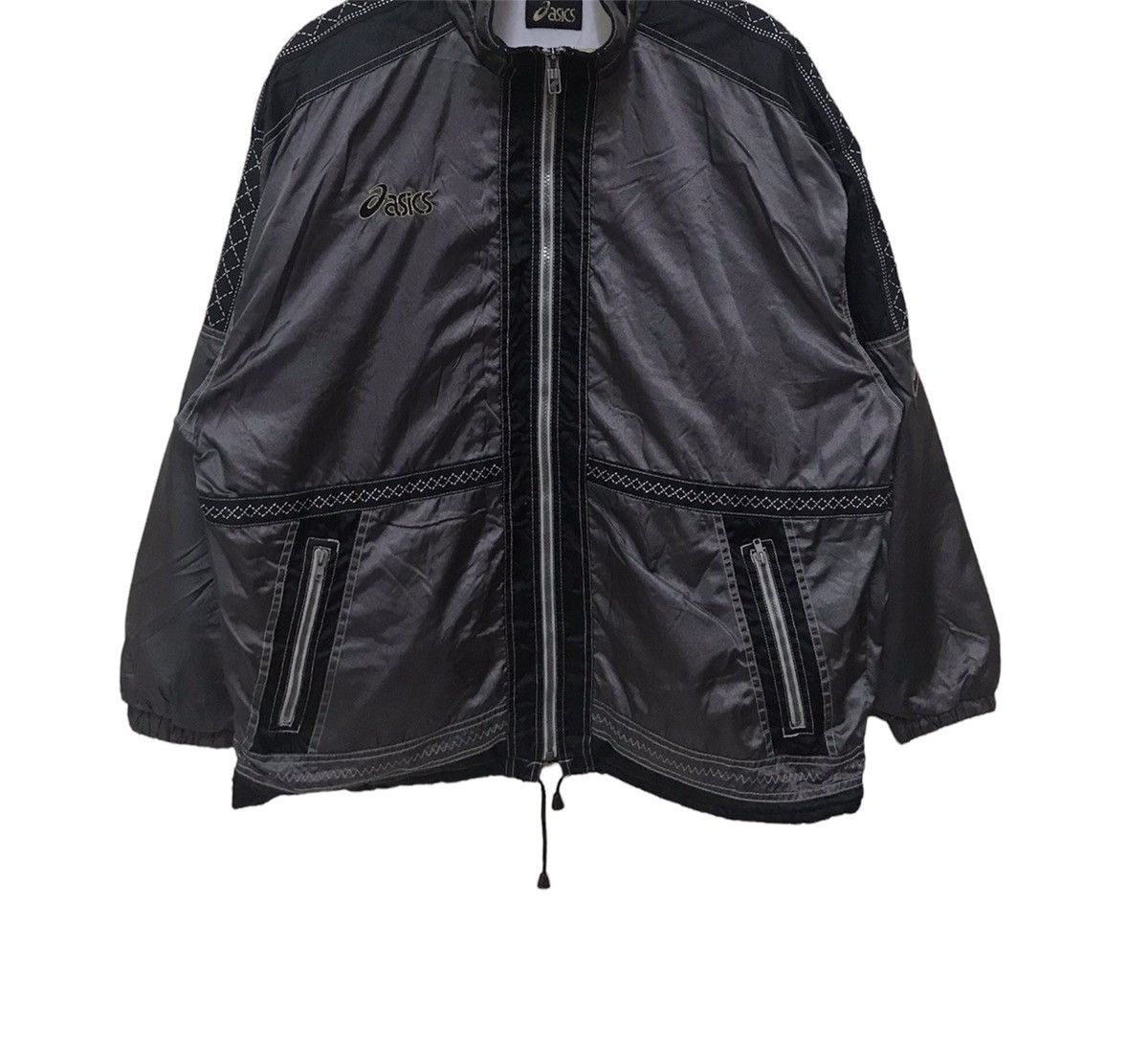 Asics × Japanese Brand × Vintage Vintage Japanese Asics Sportswear Zipper Jacket Size US L / EU 52-54 / 3 - 3 Thumbnail