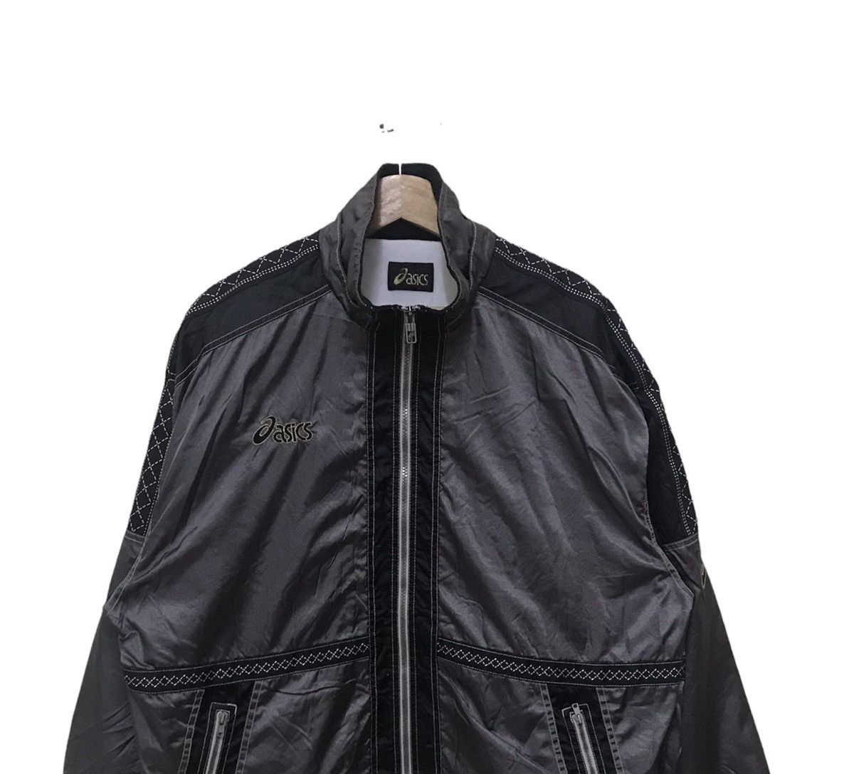 Asics × Japanese Brand × Vintage Vintage Japanese Asics Sportswear Zipper Jacket Size US L / EU 52-54 / 3 - 2 Thumbnail