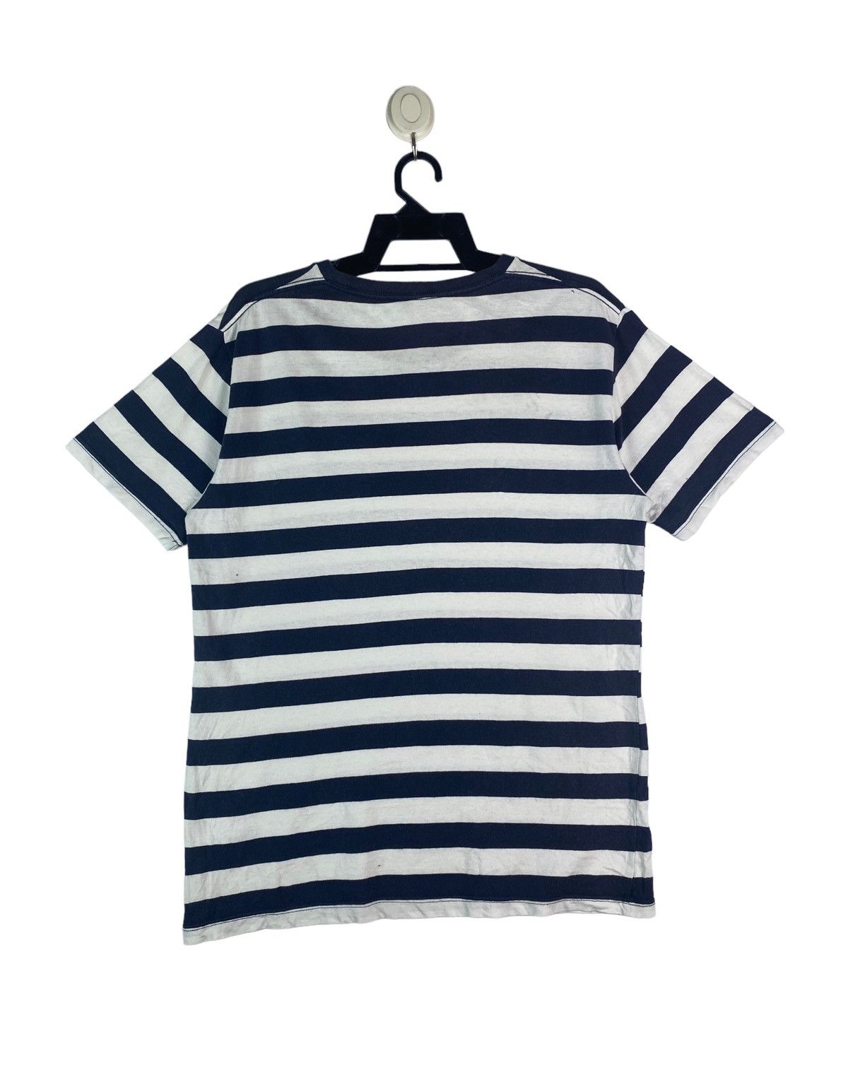 Blue Blue Japan × Vintage Vtg 90s BLUE BLUE Japan indigo stripes pocket shirt Size US L / EU 52-54 / 3 - 3 Thumbnail