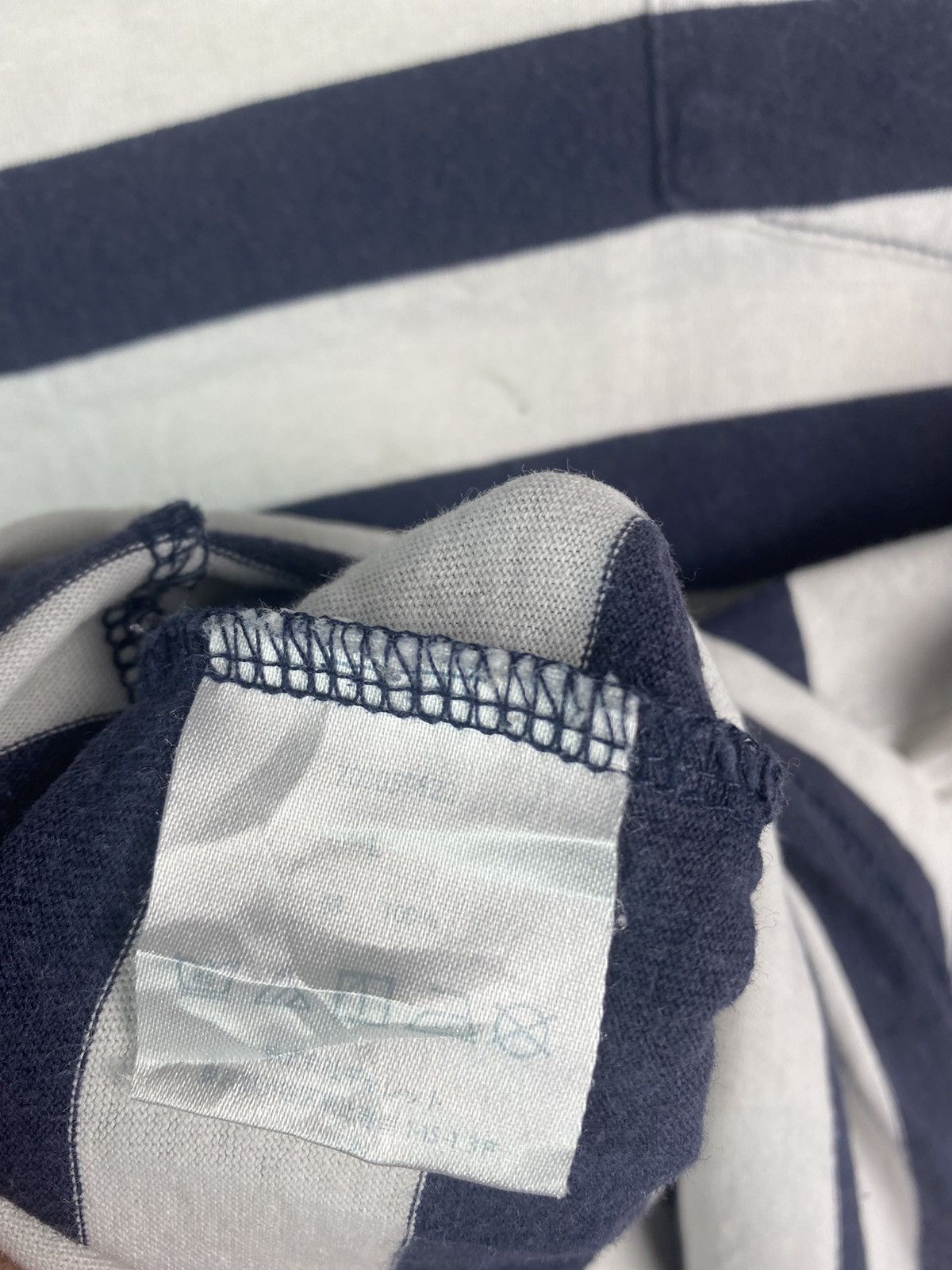 Blue Blue Japan × Vintage Vtg 90s BLUE BLUE Japan indigo stripes pocket shirt Size US L / EU 52-54 / 3 - 6 Thumbnail