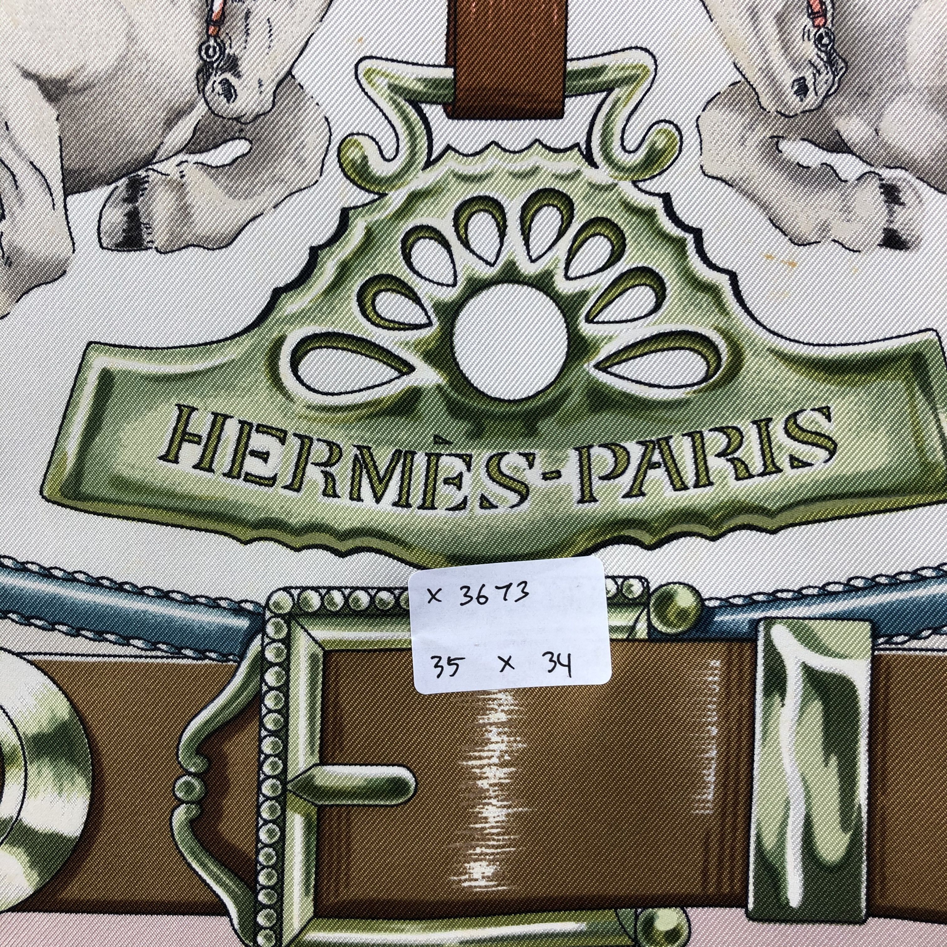Vintage Hermes Silk Scarf