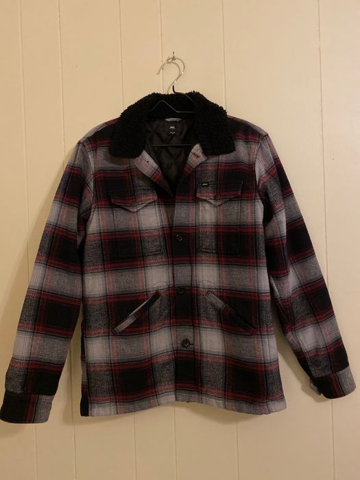 Obey Plaid Flannel Chore Coat | Grailed