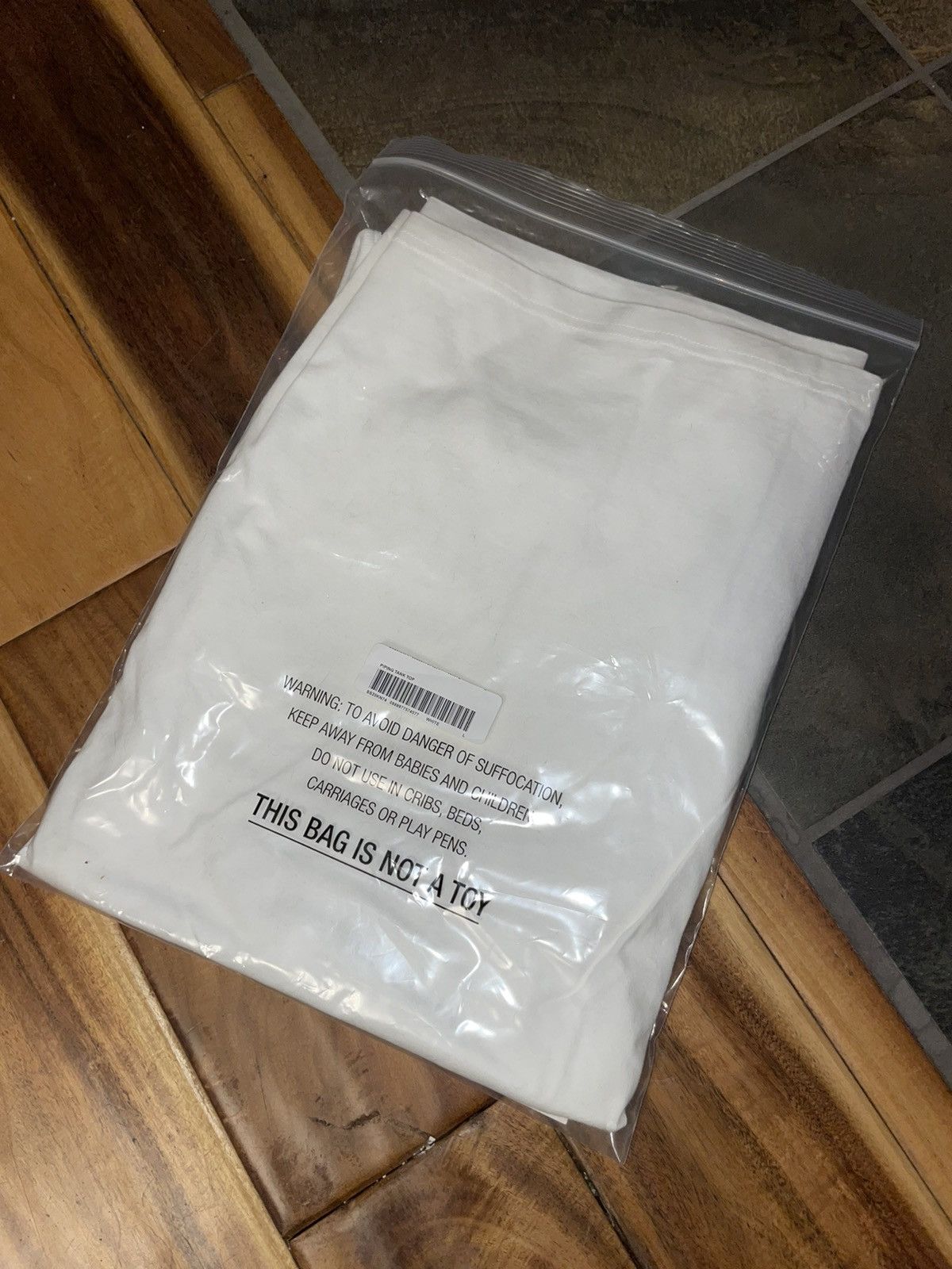 Supreme piping tank top (white/yellow)