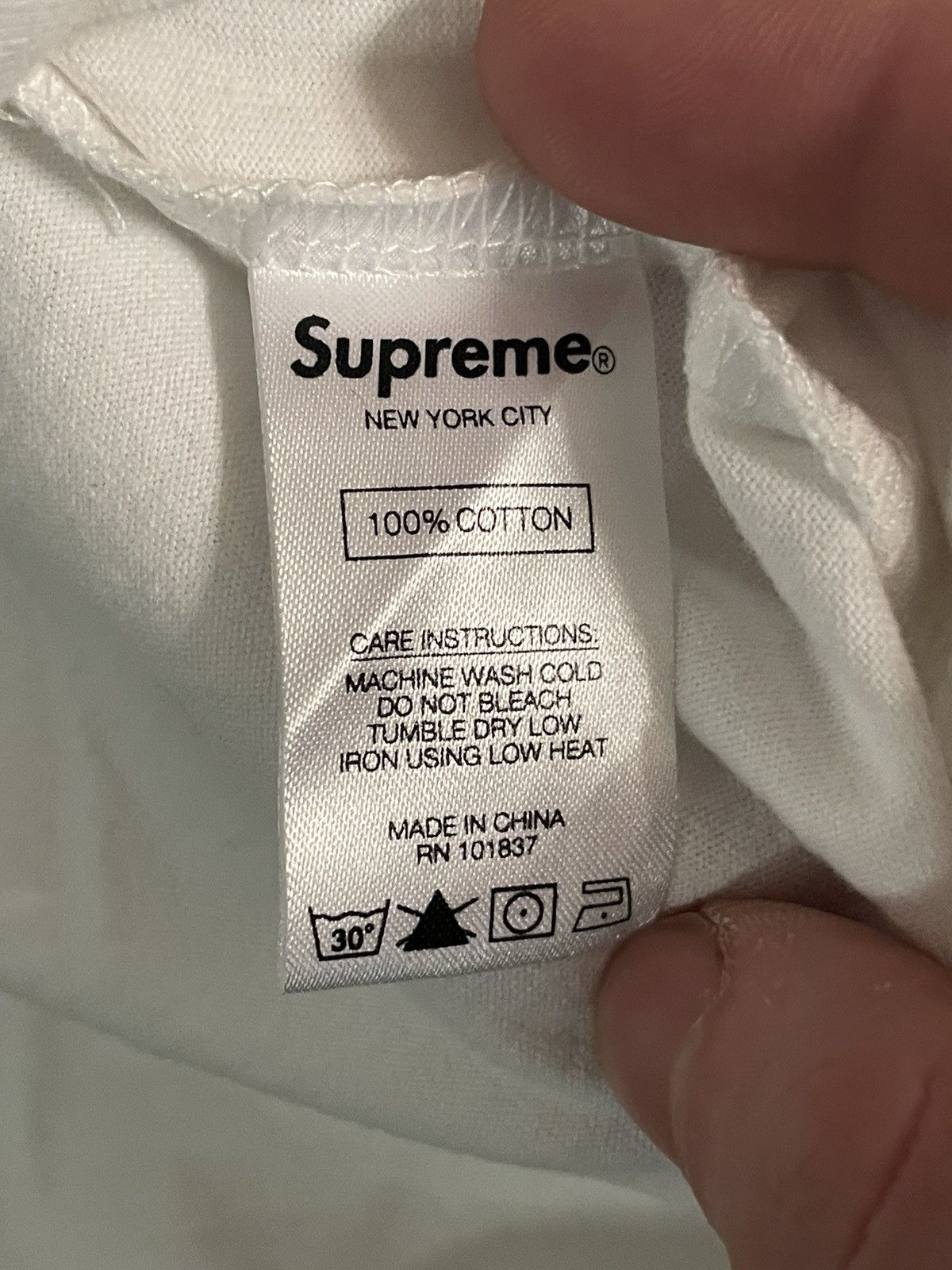 Supreme piping tank top (white/yellow)