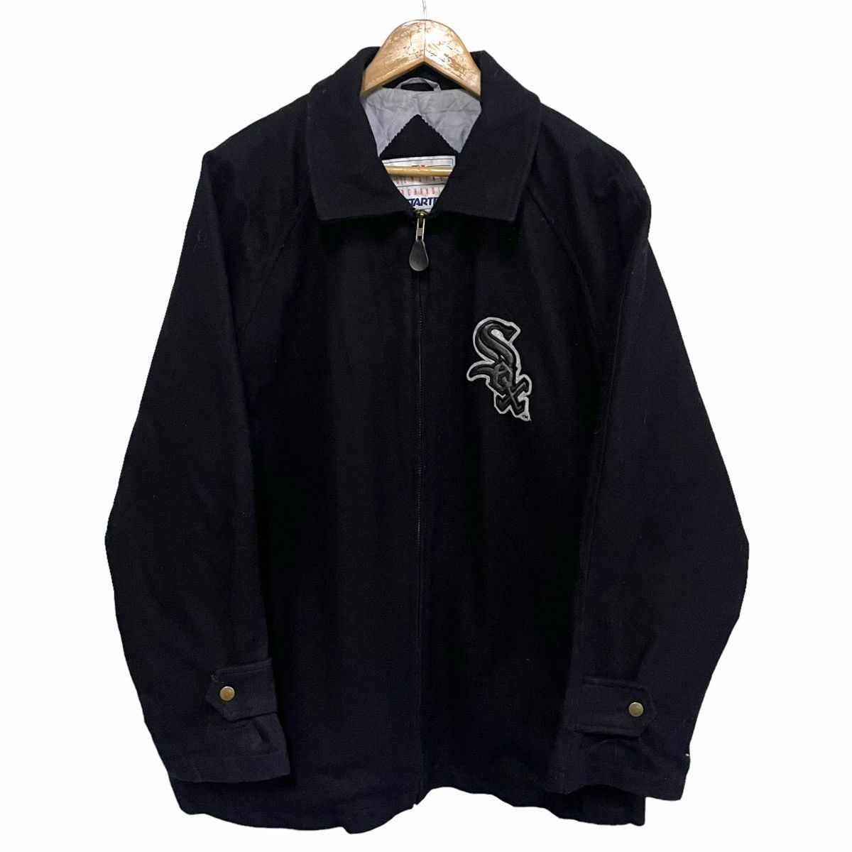 MLB × Starter 💥90s MLB WHITE SOX STARTER BASEBALL VARSITY JACKET Size US L / EU 52-54 / 3 - 1 Thumbnail