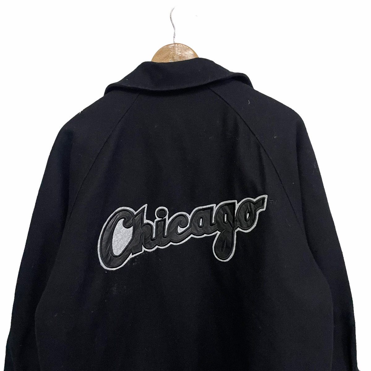 MLB × Starter 💥90s MLB WHITE SOX STARTER BASEBALL VARSITY JACKET Size US L / EU 52-54 / 3 - 9 Thumbnail