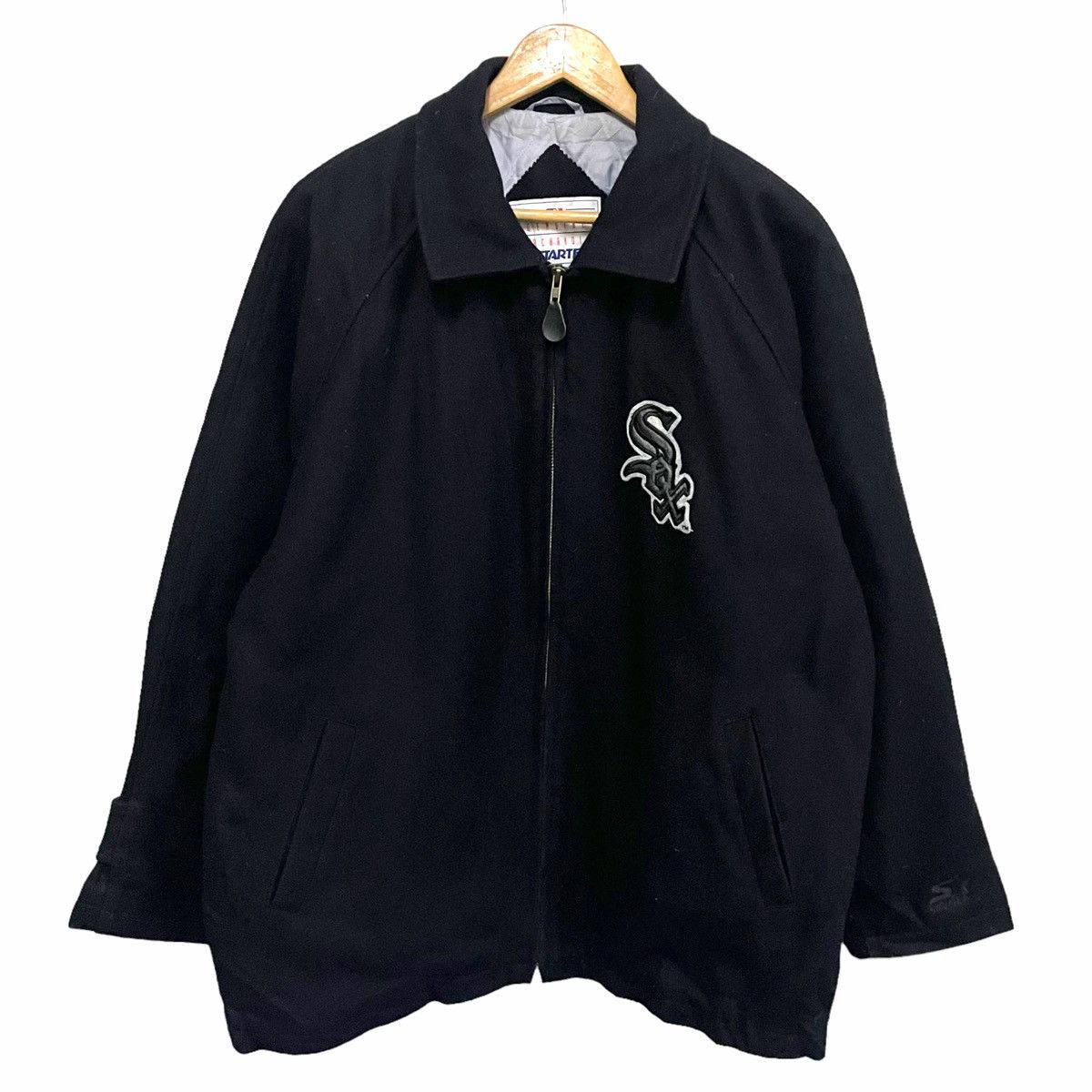MLB × Starter 💥90s MLB WHITE SOX STARTER BASEBALL VARSITY JACKET Size US L / EU 52-54 / 3 - 2 Thumbnail