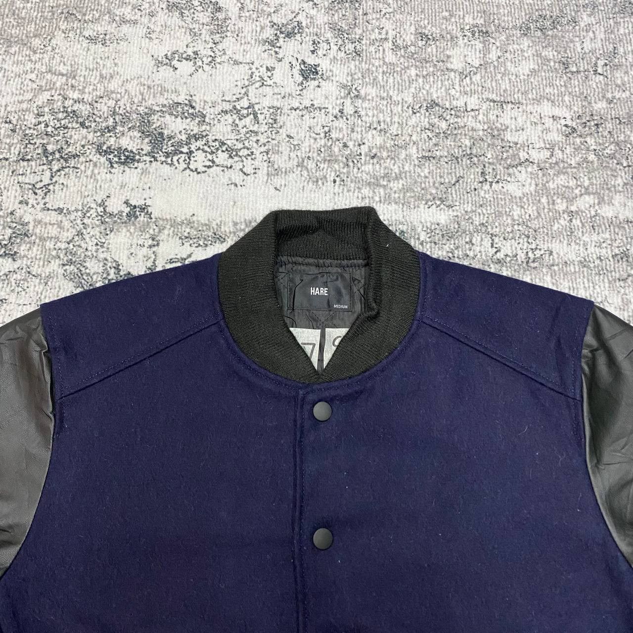HARE × Japanese Brand Z137 JAPAN HARE VARSITY LEATHER JACKET Size US M / EU 48-50 / 2 - 2 Thumbnail