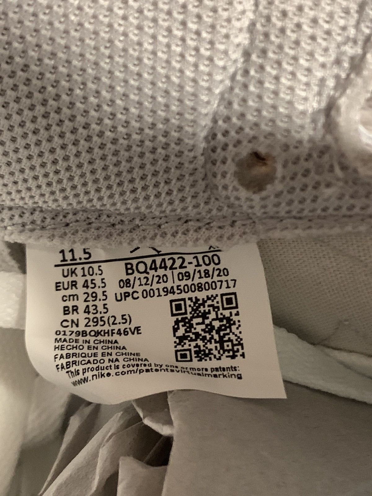 Jordan Brand × Nike Jordan 1 Neutral Grey 85 Size US 11.5 / EU 44-45 - 7 Thumbnail