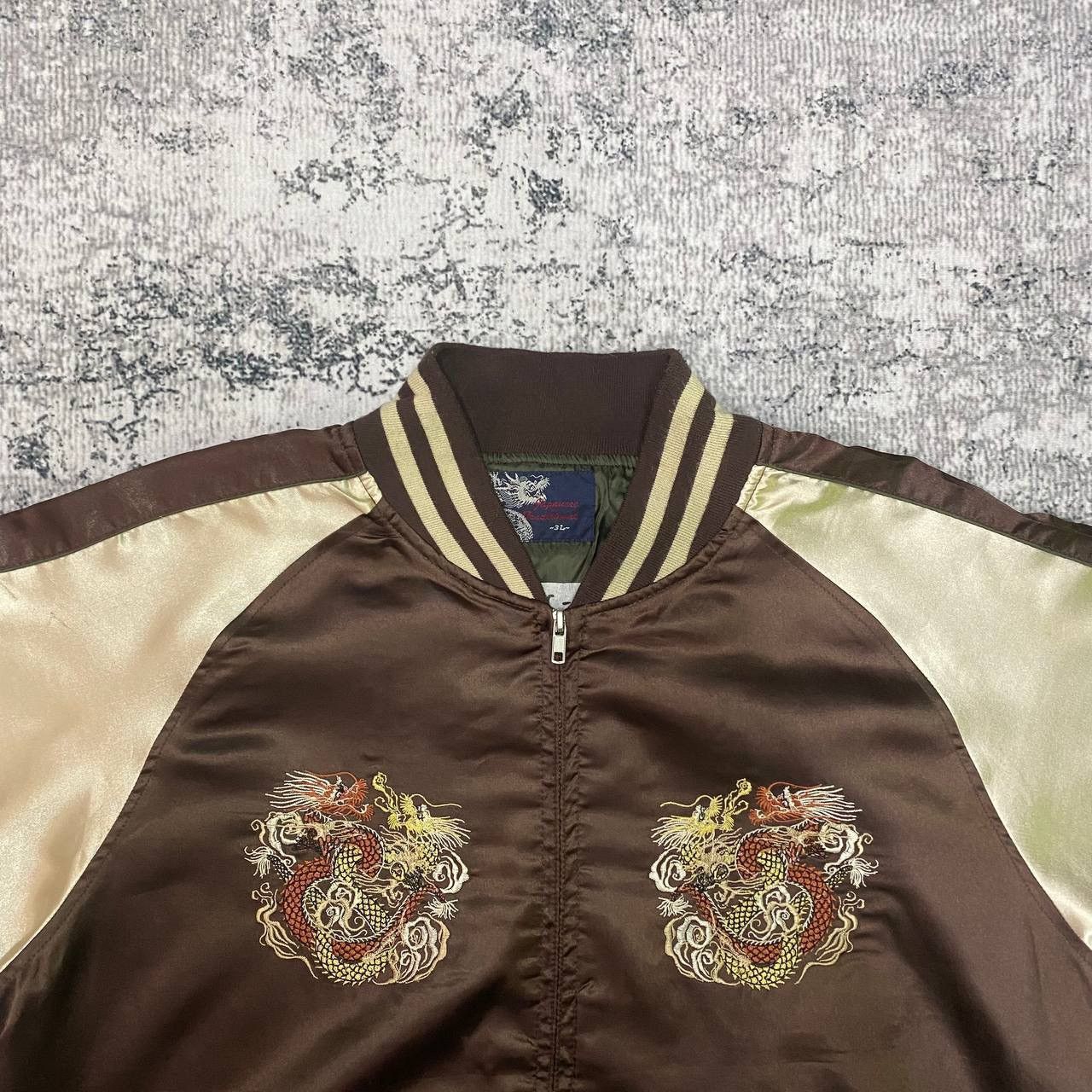 Japanese Brand Z172 JAPANESE TRADITIONAL SUKAJAN FIGHTING DRAGON JACKET Size US XL / EU 56 / 4 - 3 Thumbnail
