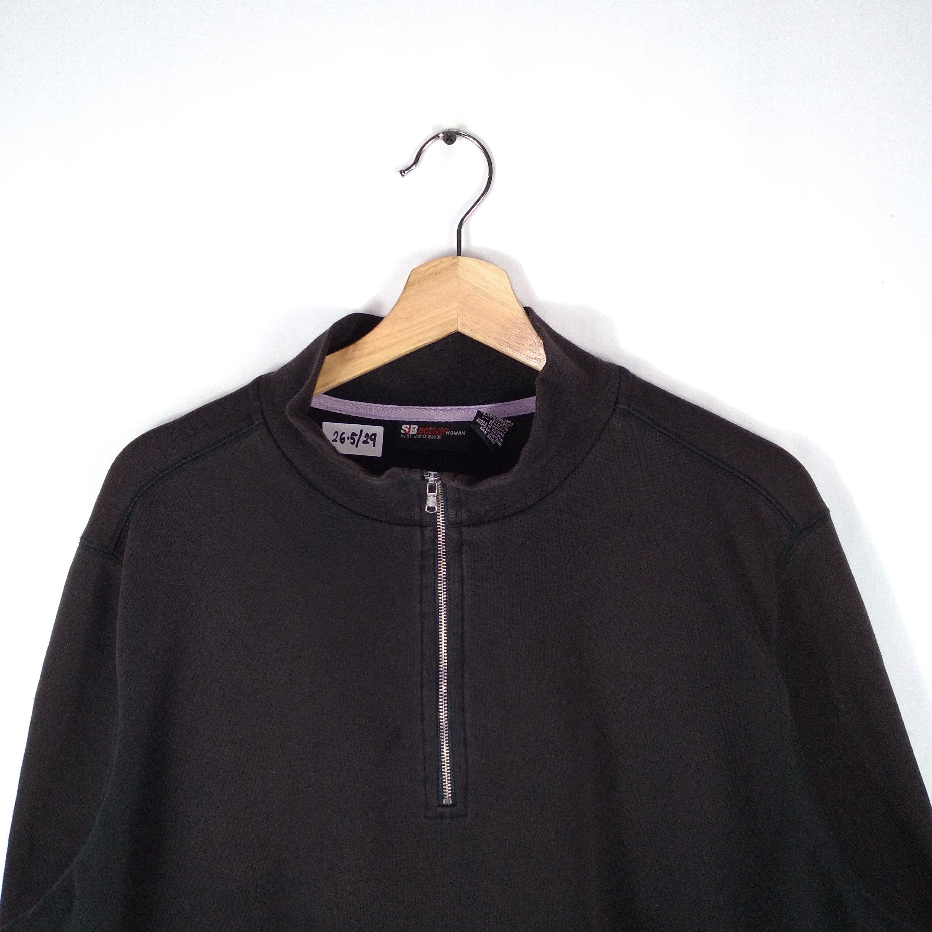 Vintage St. John Bay Plain Half Zipper Sweatshirts