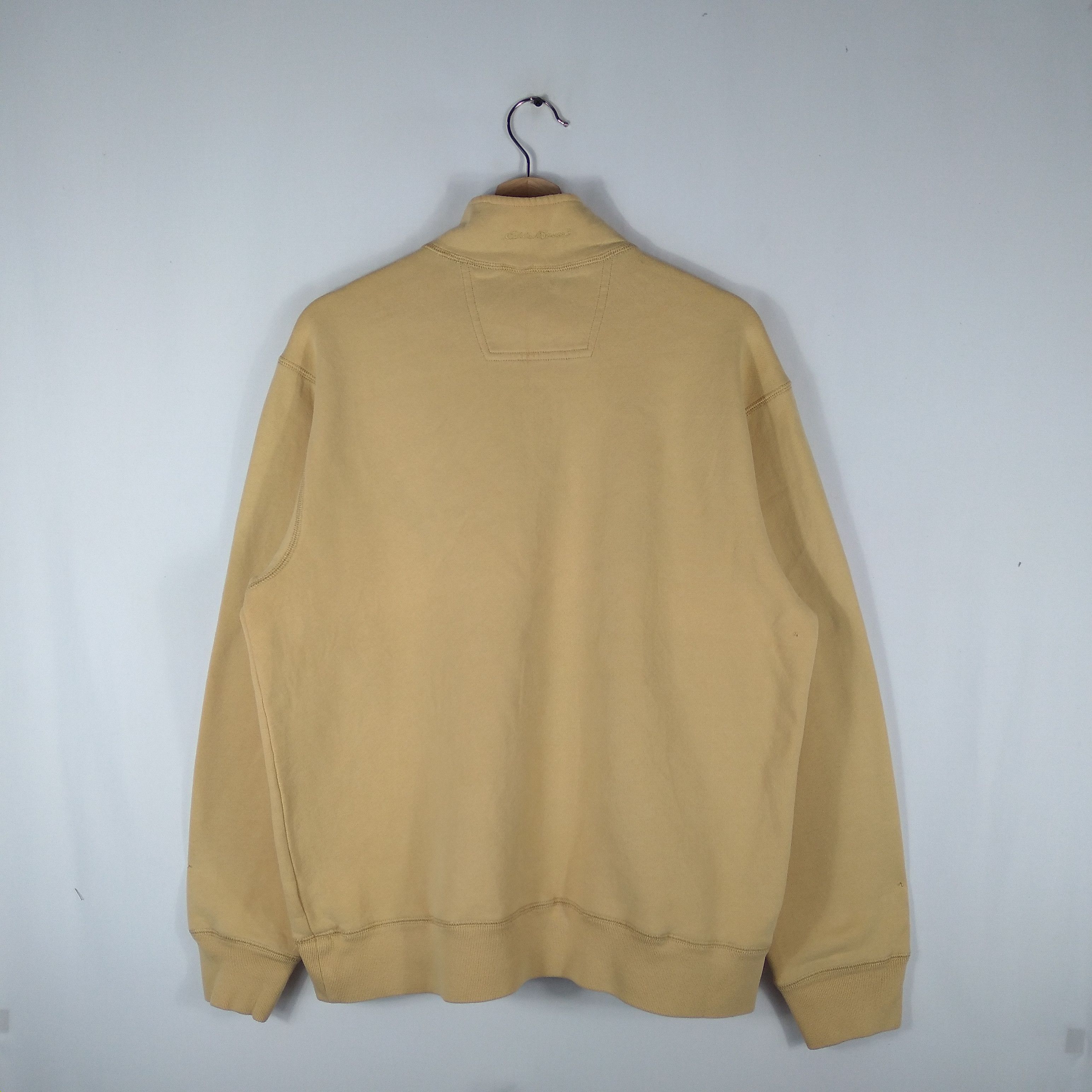 Designer × Eddie Bauer × Vintage Vintage Eddie Bauer Mini Spellout Half Zipper Sweatshirts Size US L / EU 52-54 / 3 - 4 Thumbnail