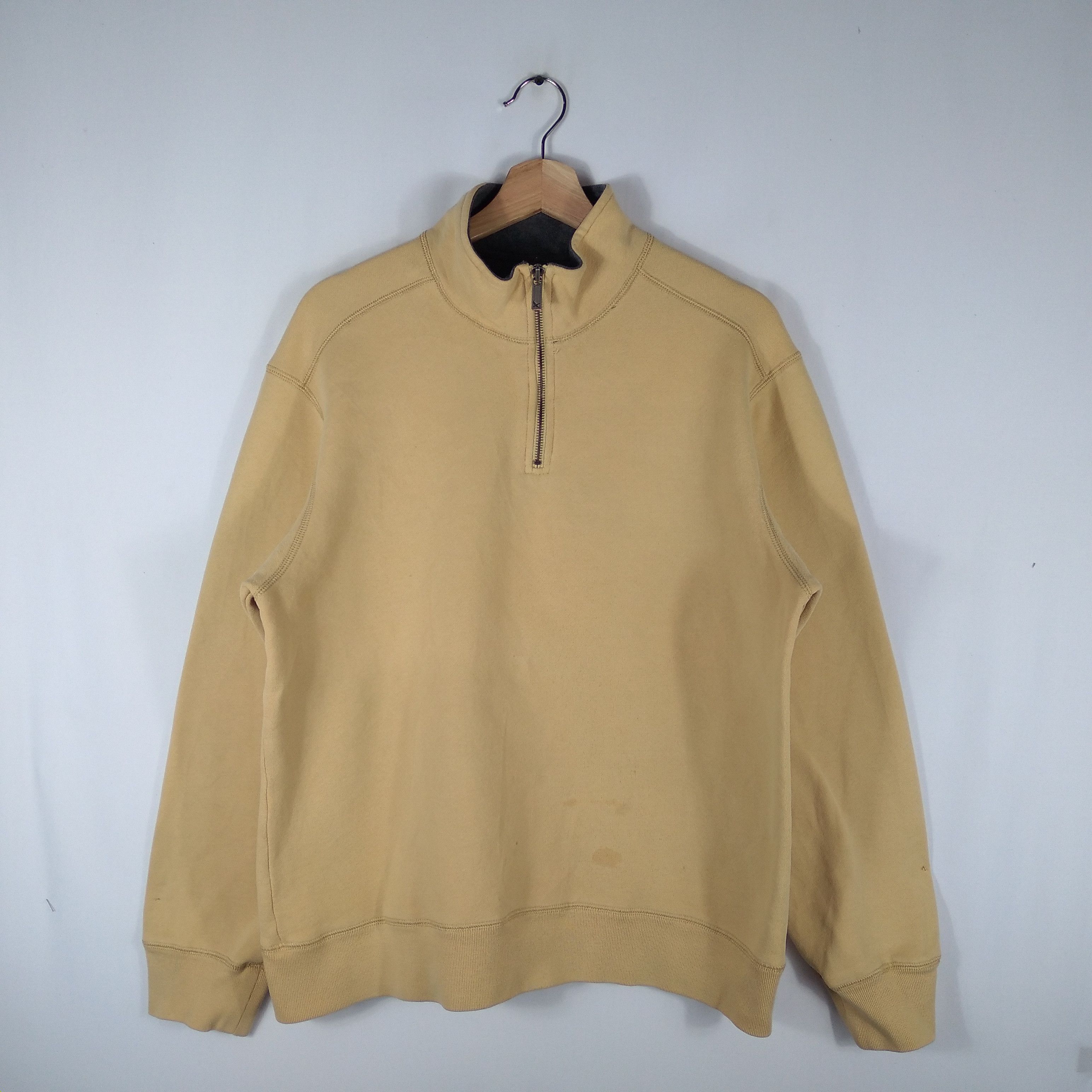 Designer × Eddie Bauer × Vintage Vintage Eddie Bauer Mini Spellout Half Zipper Sweatshirts Size US L / EU 52-54 / 3 - 1 Thumbnail