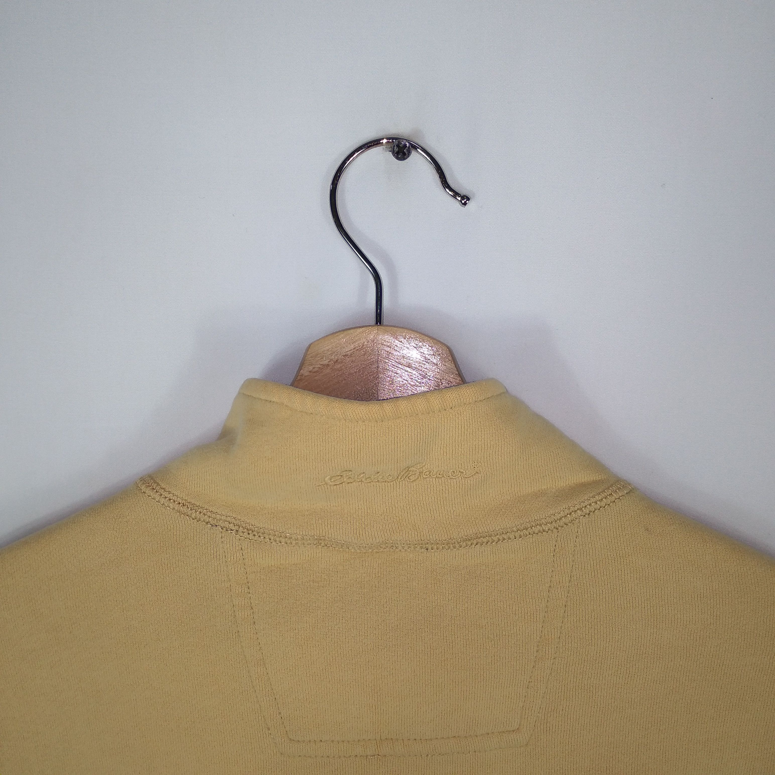 Designer × Eddie Bauer × Vintage Vintage Eddie Bauer Mini Spellout Half Zipper Sweatshirts Size US L / EU 52-54 / 3 - 5 Thumbnail