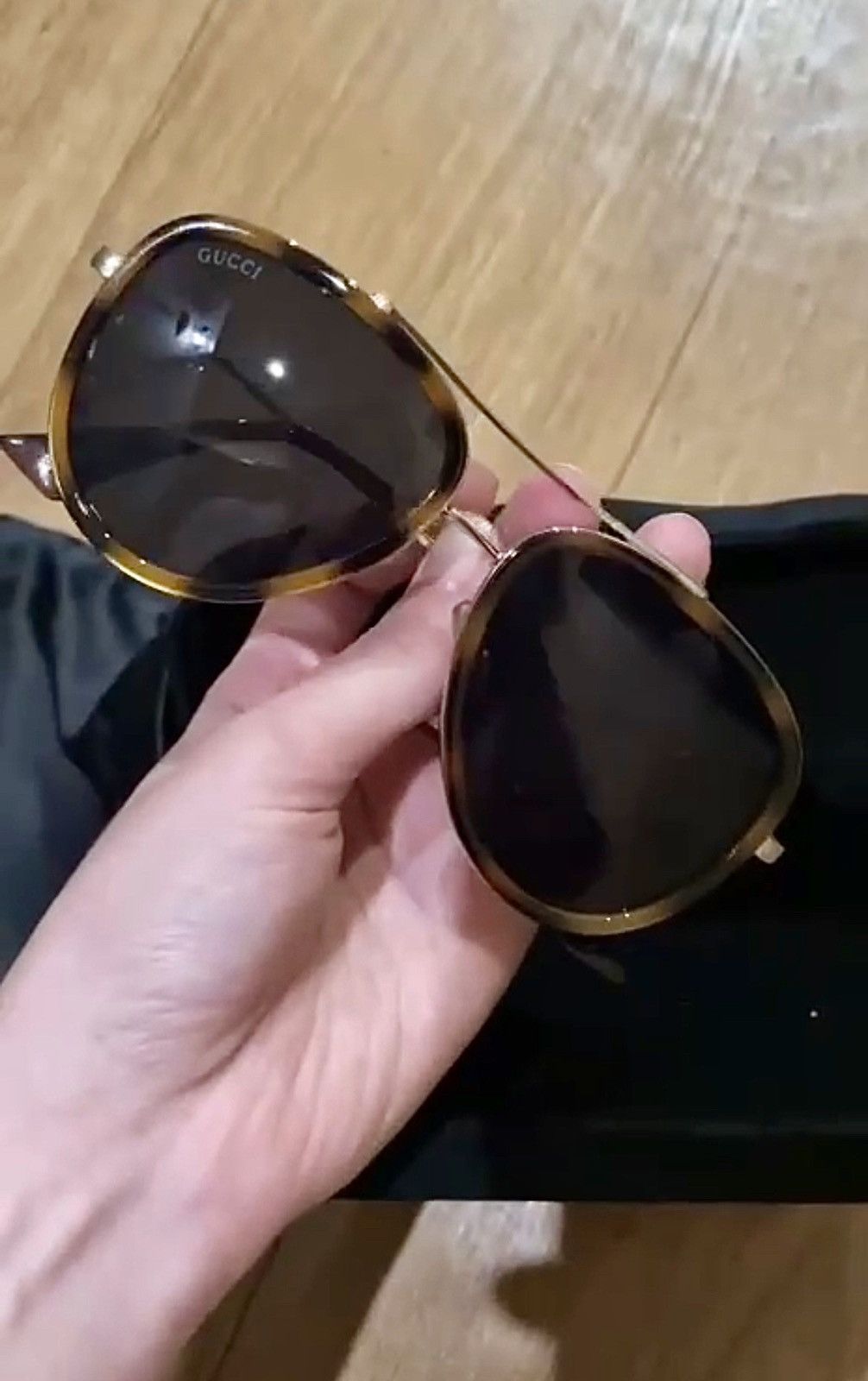 Gucci Gucci Aviator GG0062S 002 Sunglasses Size ONE SIZE - 2 Thumbnail