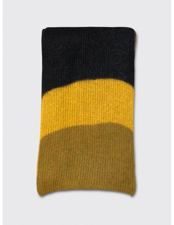 Marni FW18 Oversized Runway Scarf Yellow Black Size ONE SIZE - 3 Thumbnail