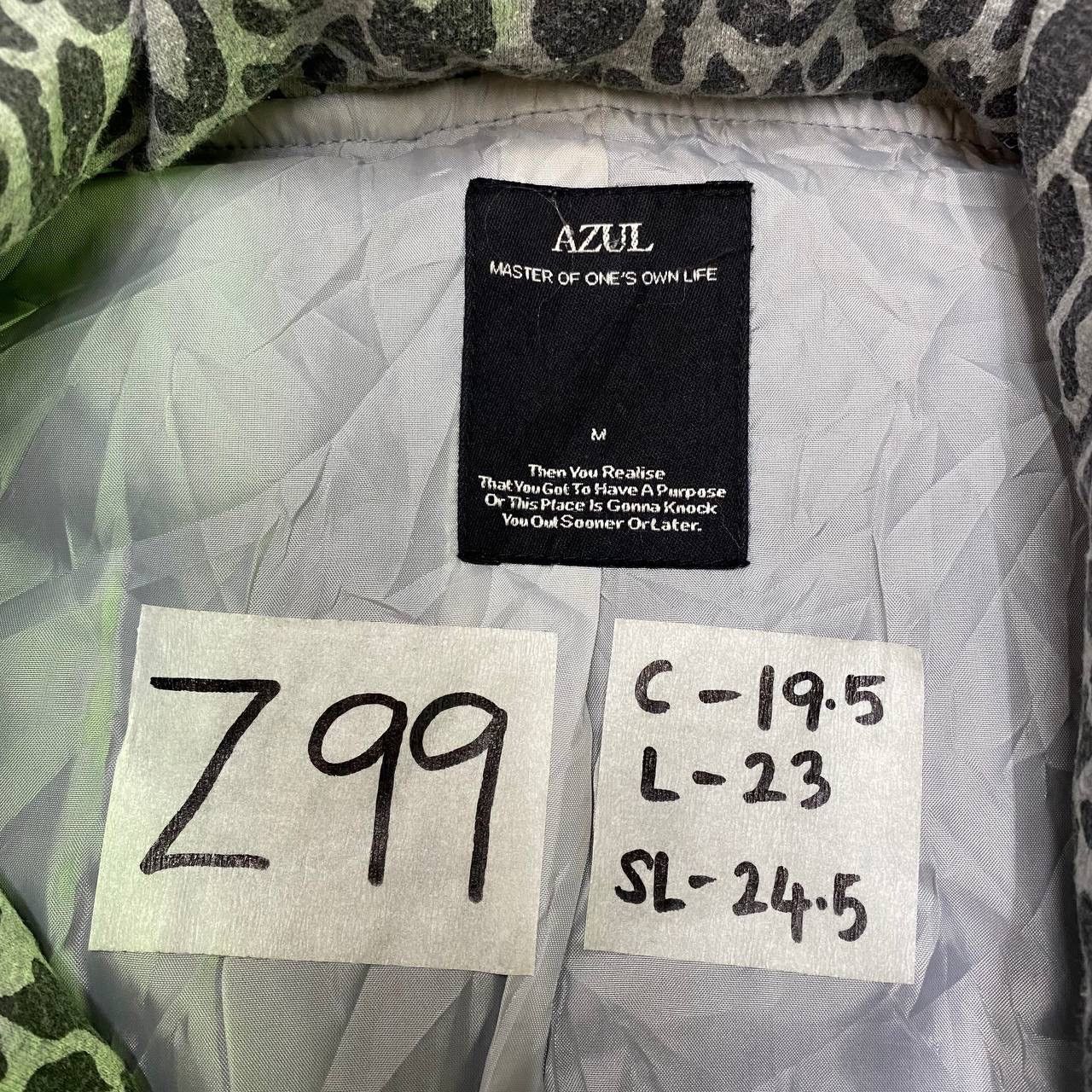 Japanese Brand Z99 JAPAN AZUL LEOPARD FULLPRINT PUFFER JACKET Size M / US 6-8 / IT 42-44 - 5 Thumbnail