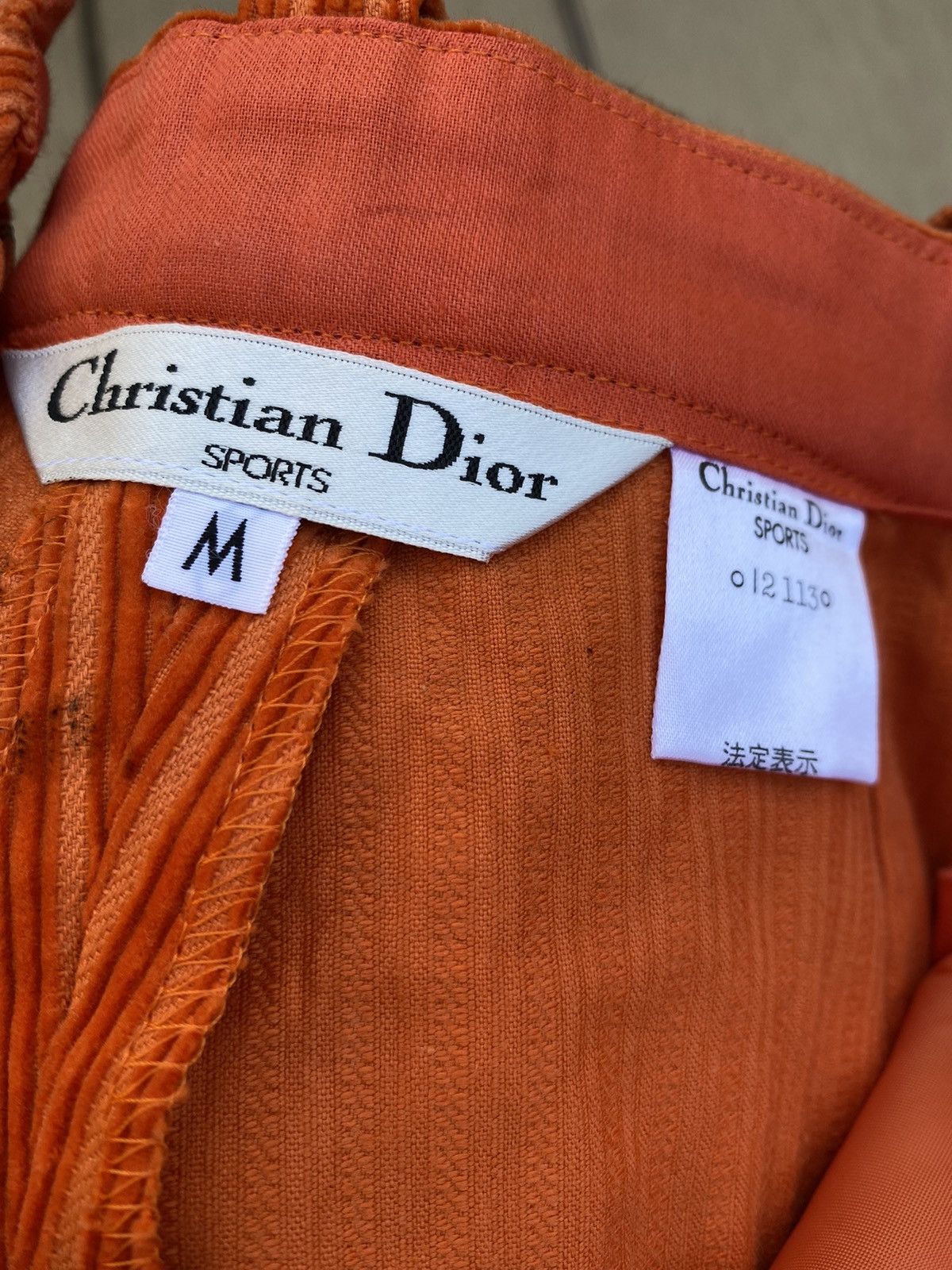 Christian Dior Monsieur Christian Dior Sport orange corduroy short Size 25" / US 0 / IT 36 - 8 Thumbnail