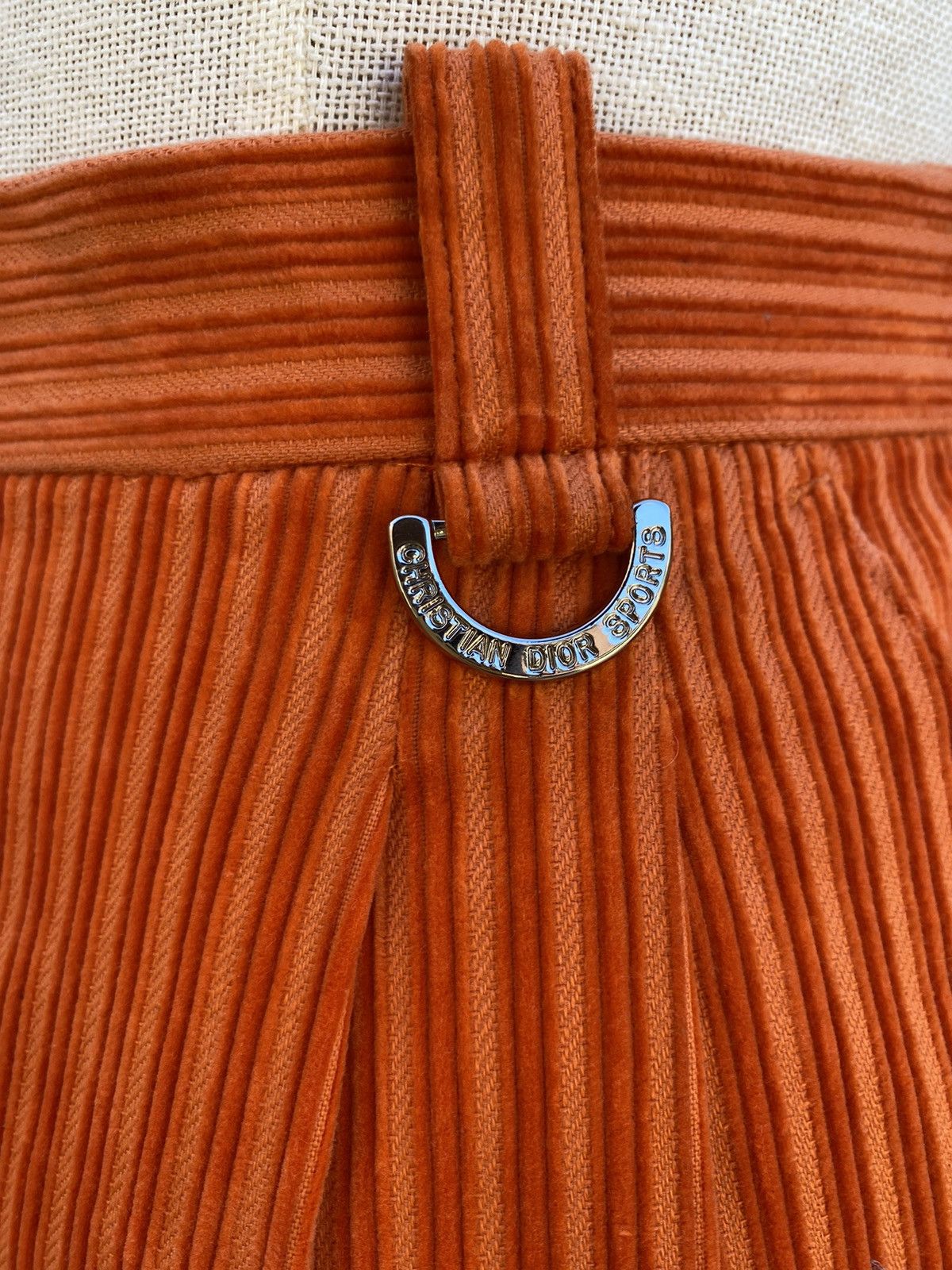 Christian Dior Monsieur Christian Dior Sport orange corduroy short Size 25" / US 0 / IT 36 - 6 Thumbnail