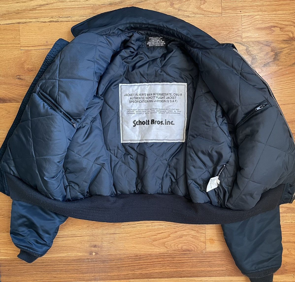 Schott CWU-R Flight Nylon Bomber Jacket